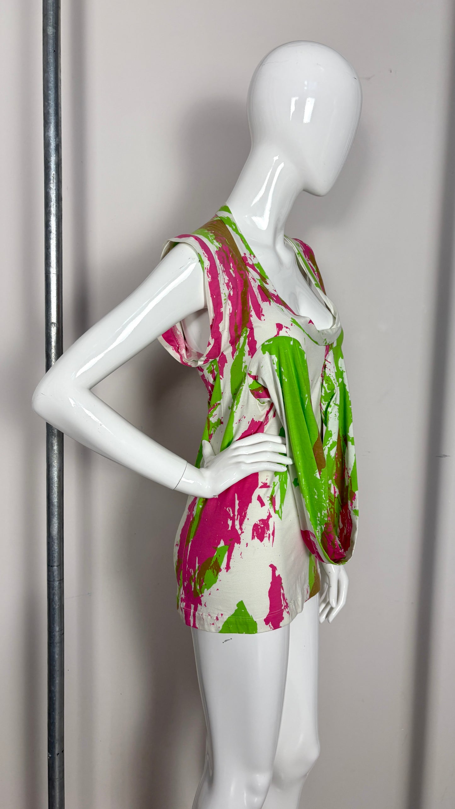 Vivienne Westwood Anglomania neon boob tube top