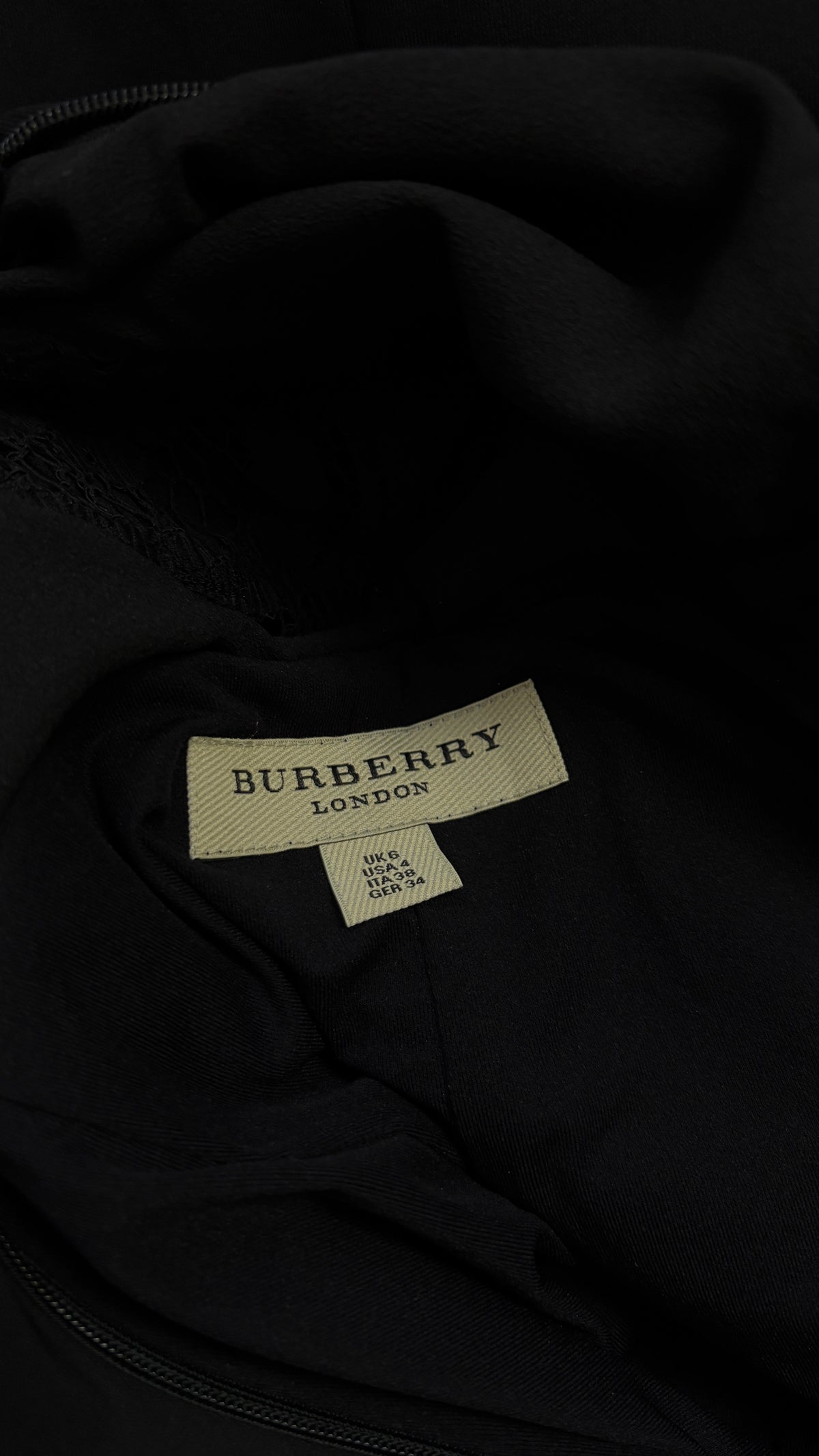 Burberry lace back dress