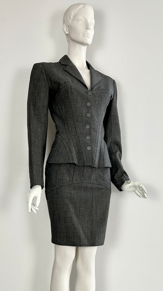 Alaïa corset style suit
