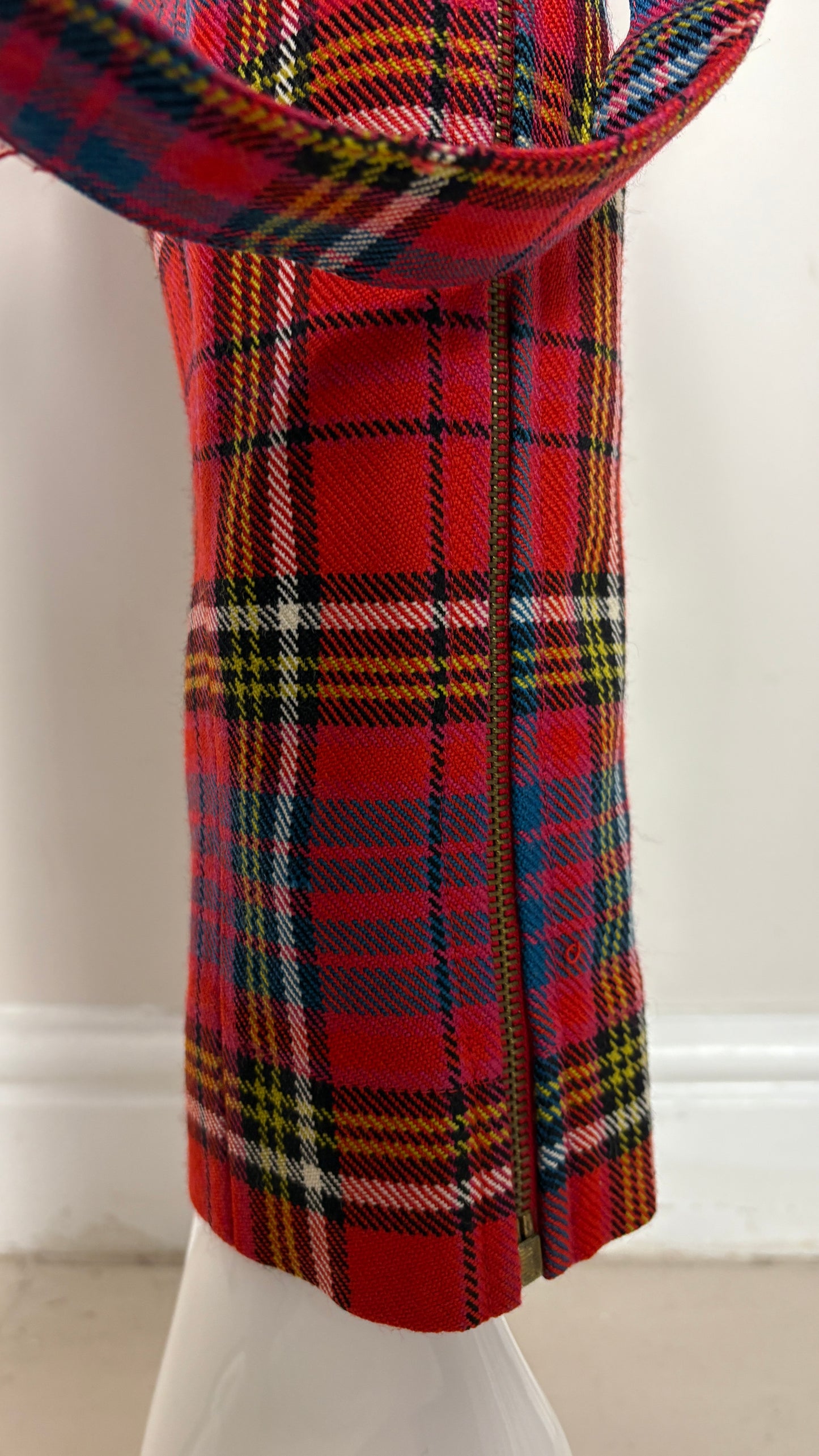 Vivienne Westwood A/W 1993 'Anglomania' collection tartan bondage trousers