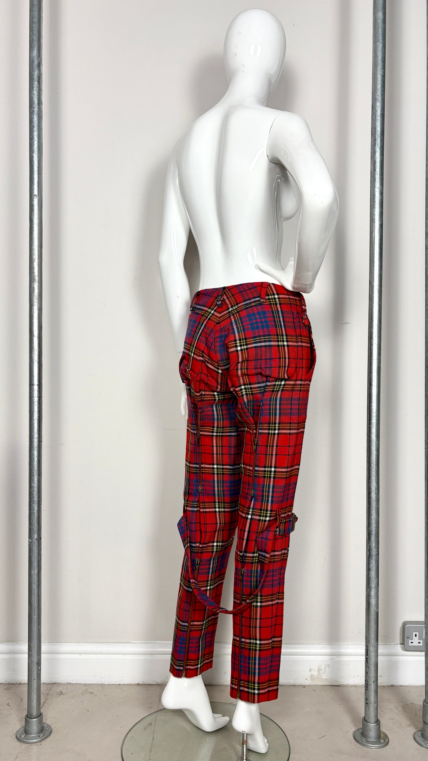 Vivienne Westwood A/W 1993 'Anglomania' collection tartan bondage trousers