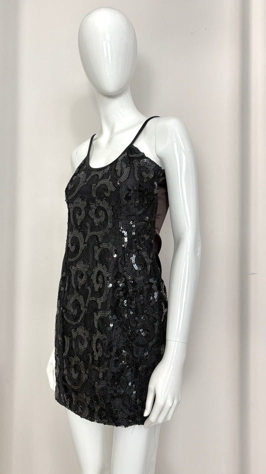 Helen Storey sequin satin dip dye dress
