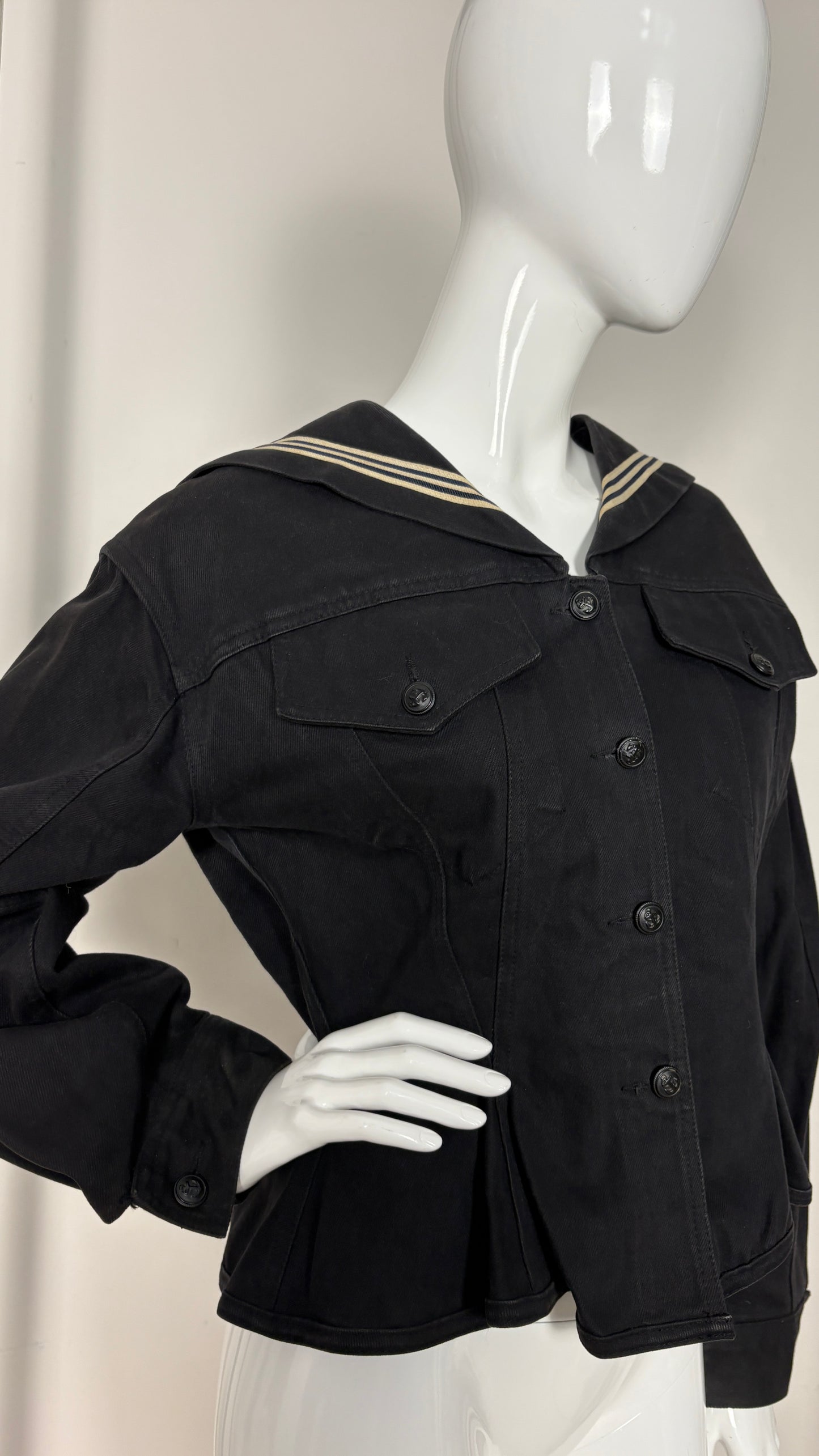 Junior Gaultier sailor collar corset jacket