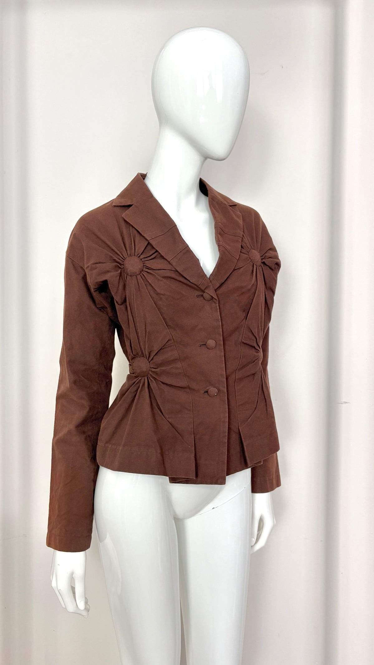 Issey Miyake A/W 2003 ruched panel jacket