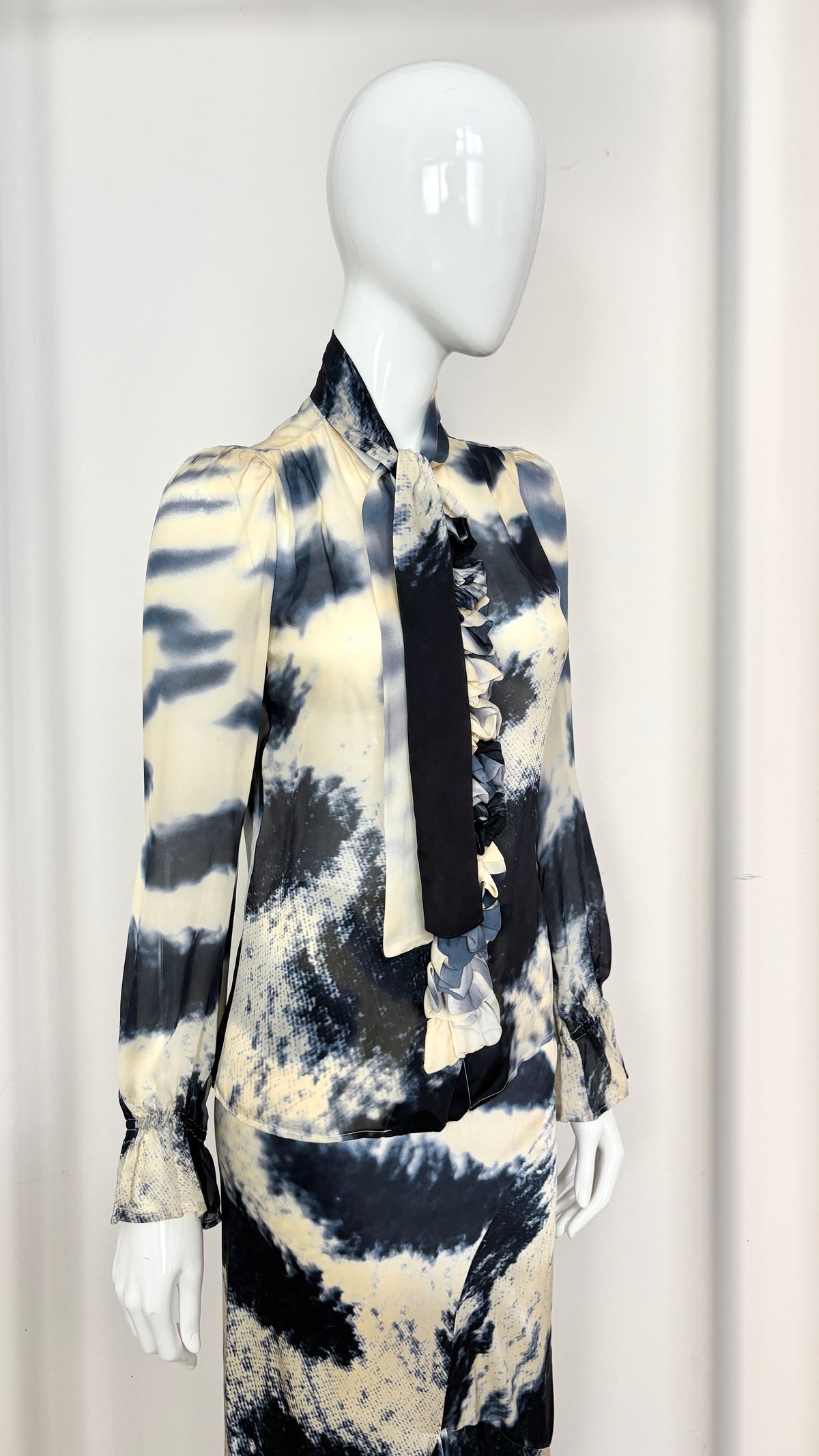 Roberto Cavalli abstract print ensemble