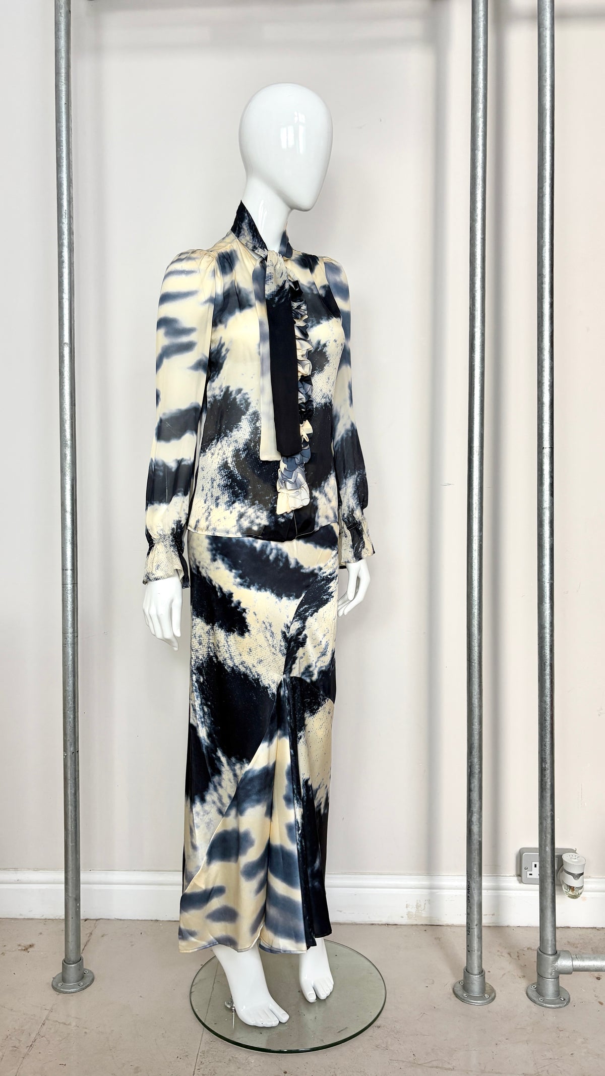 Roberto Cavalli abstract print ensemble