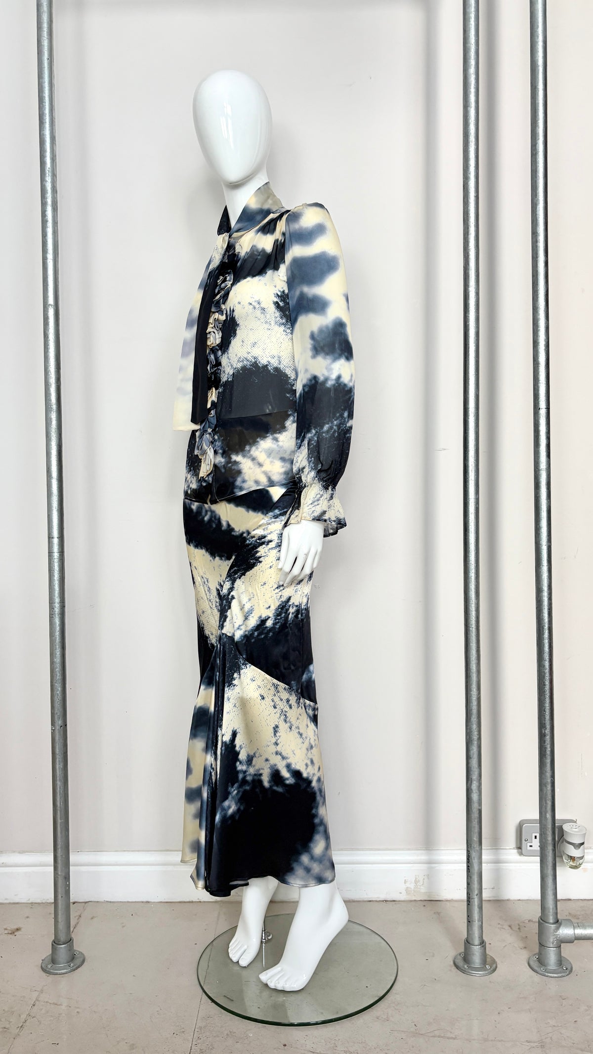 Roberto Cavalli abstract print ensemble