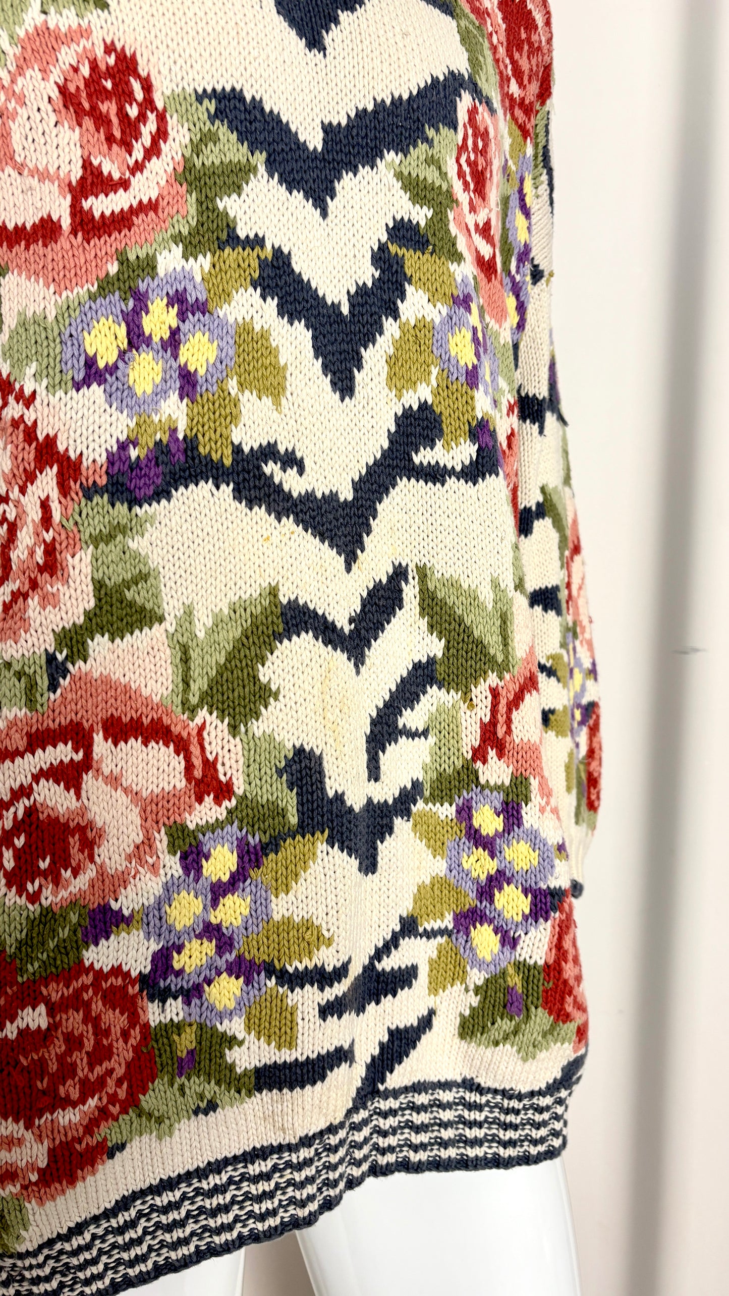 Joseph Tricot floral hand knit jumper