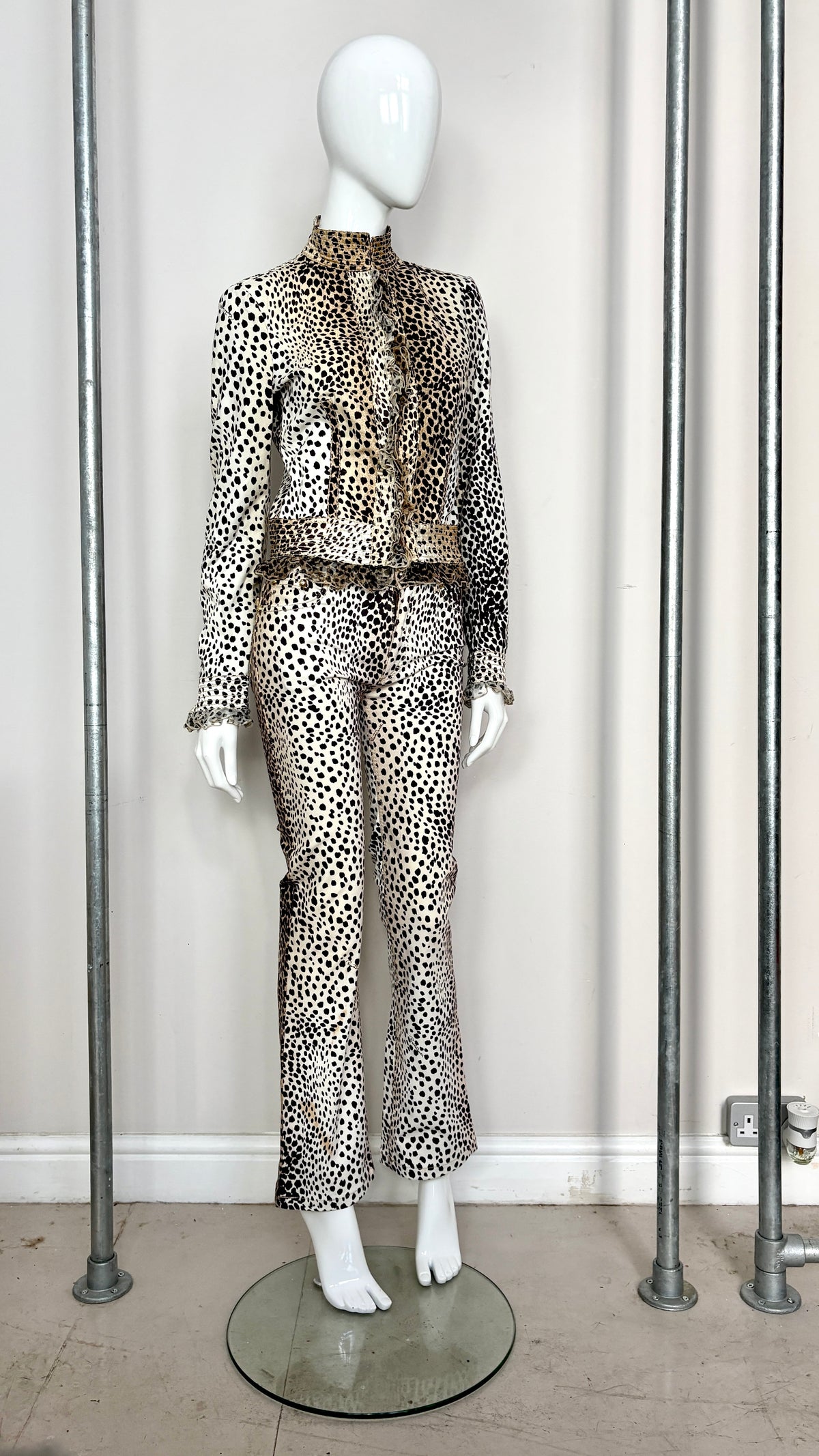 Roberto Cavalli leopard print ensemble