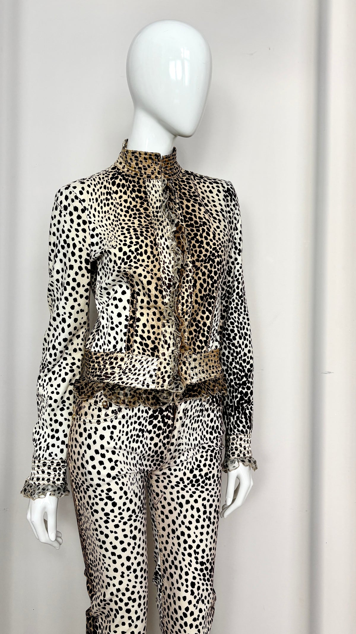 Roberto Cavalli leopard print ensemble