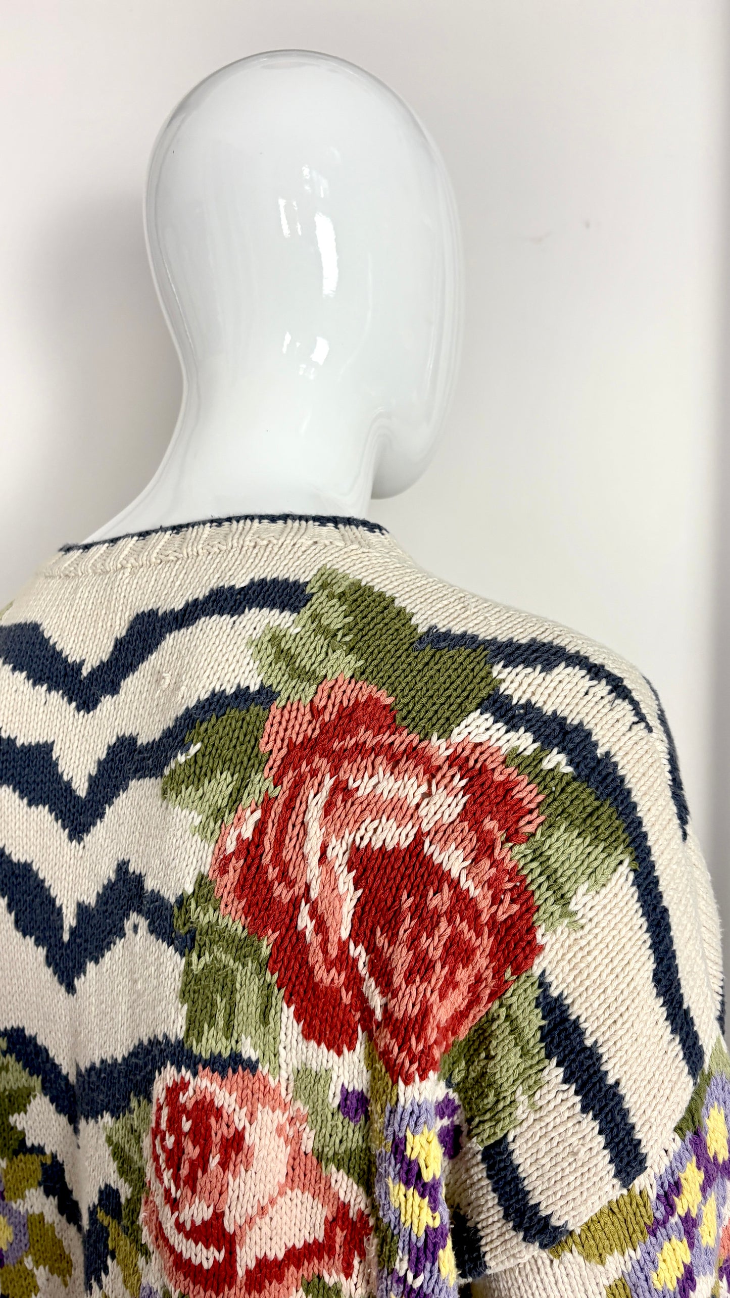Joseph Tricot floral hand knit jumper