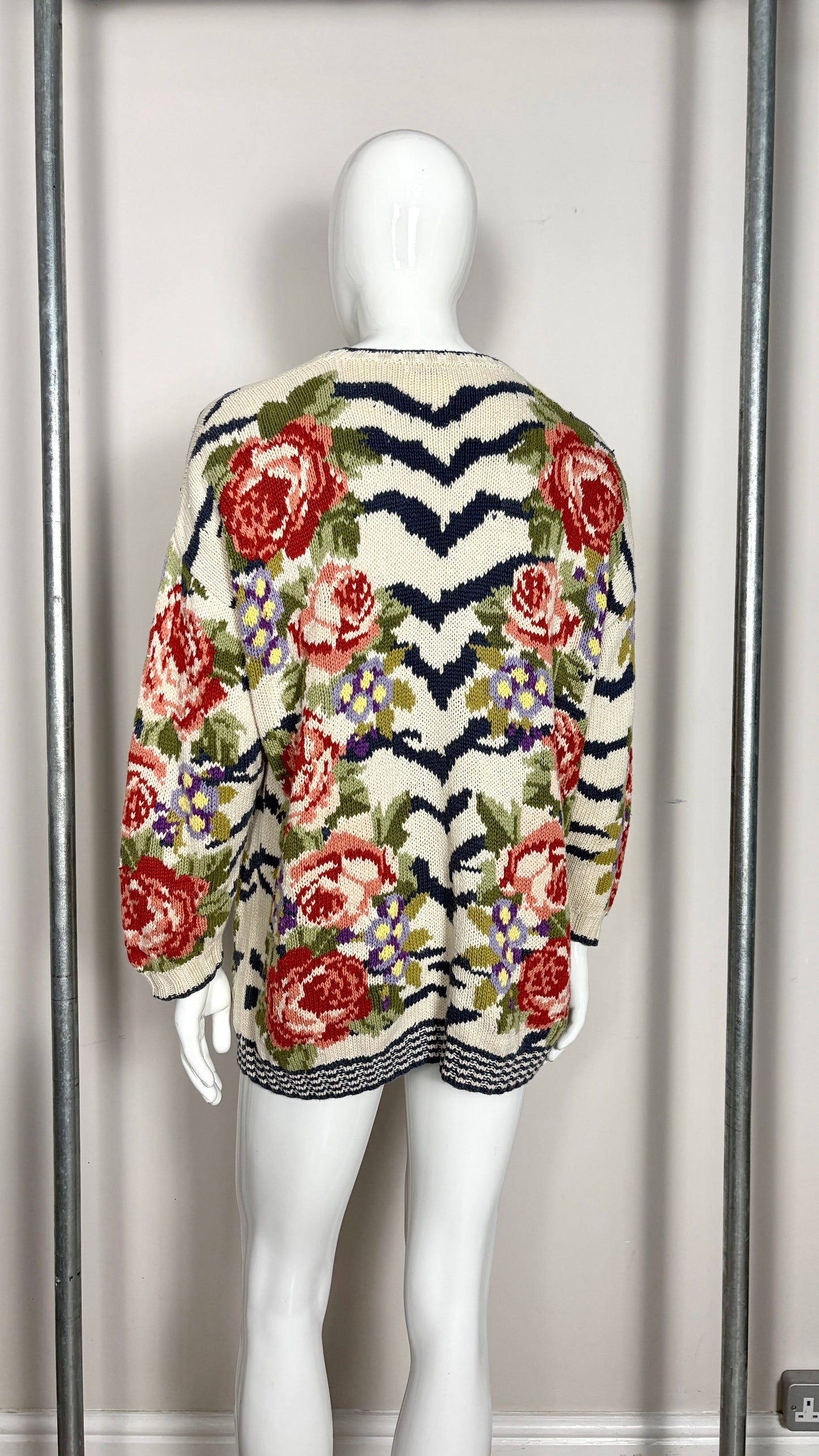Joseph Tricot floral hand knit jumper