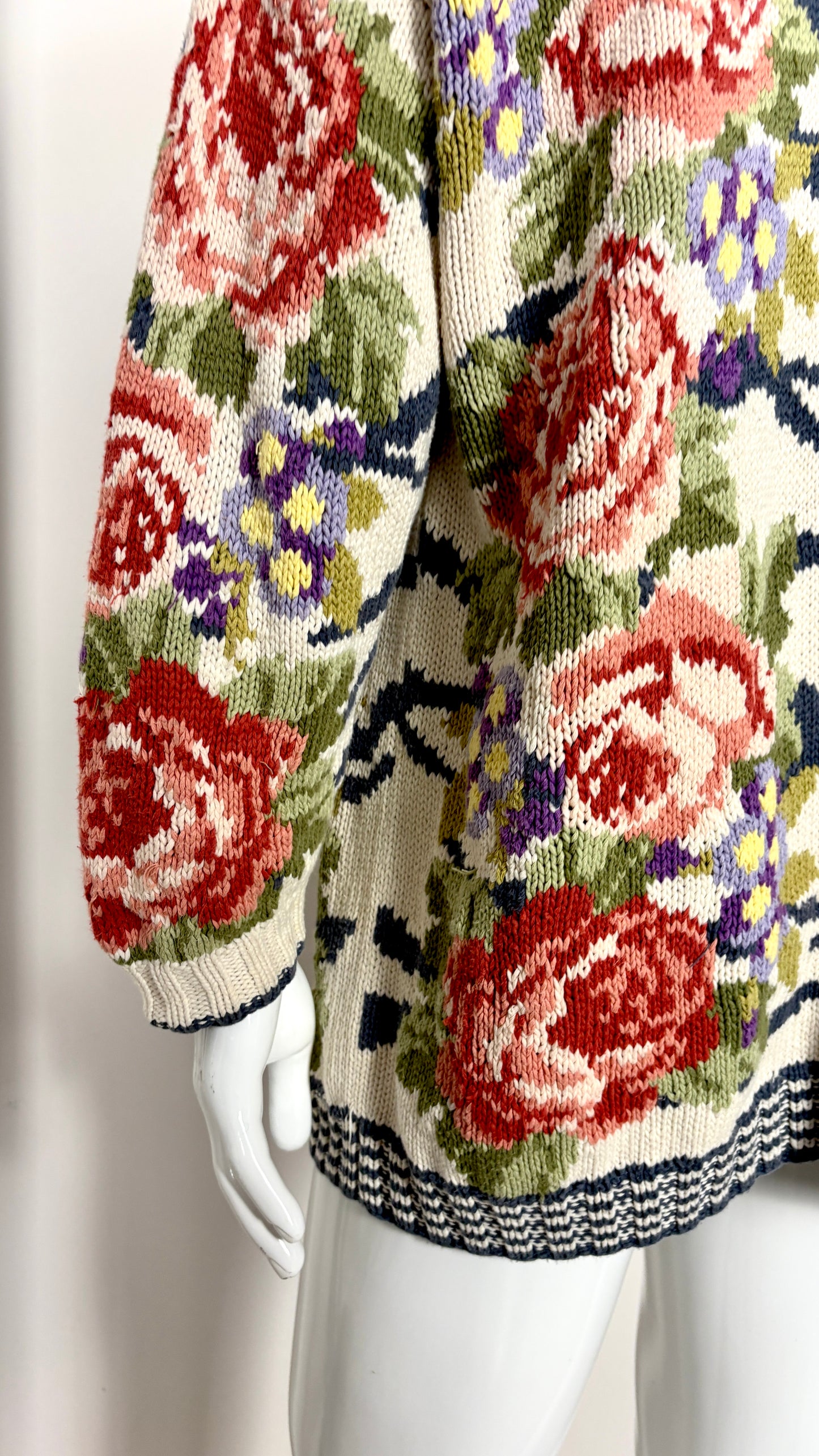 Joseph Tricot floral hand knit jumper
