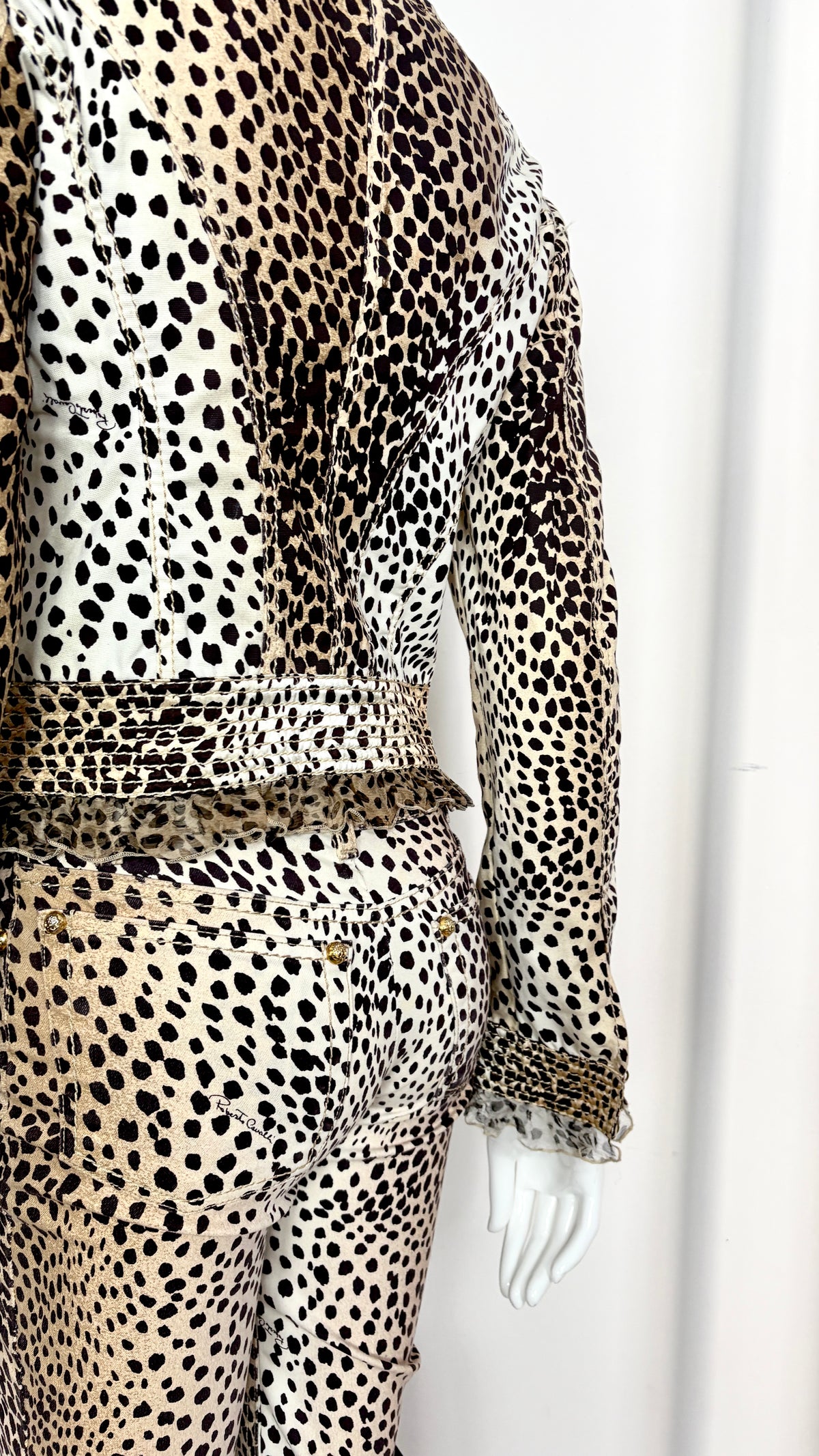 Roberto Cavalli leopard print ensemble