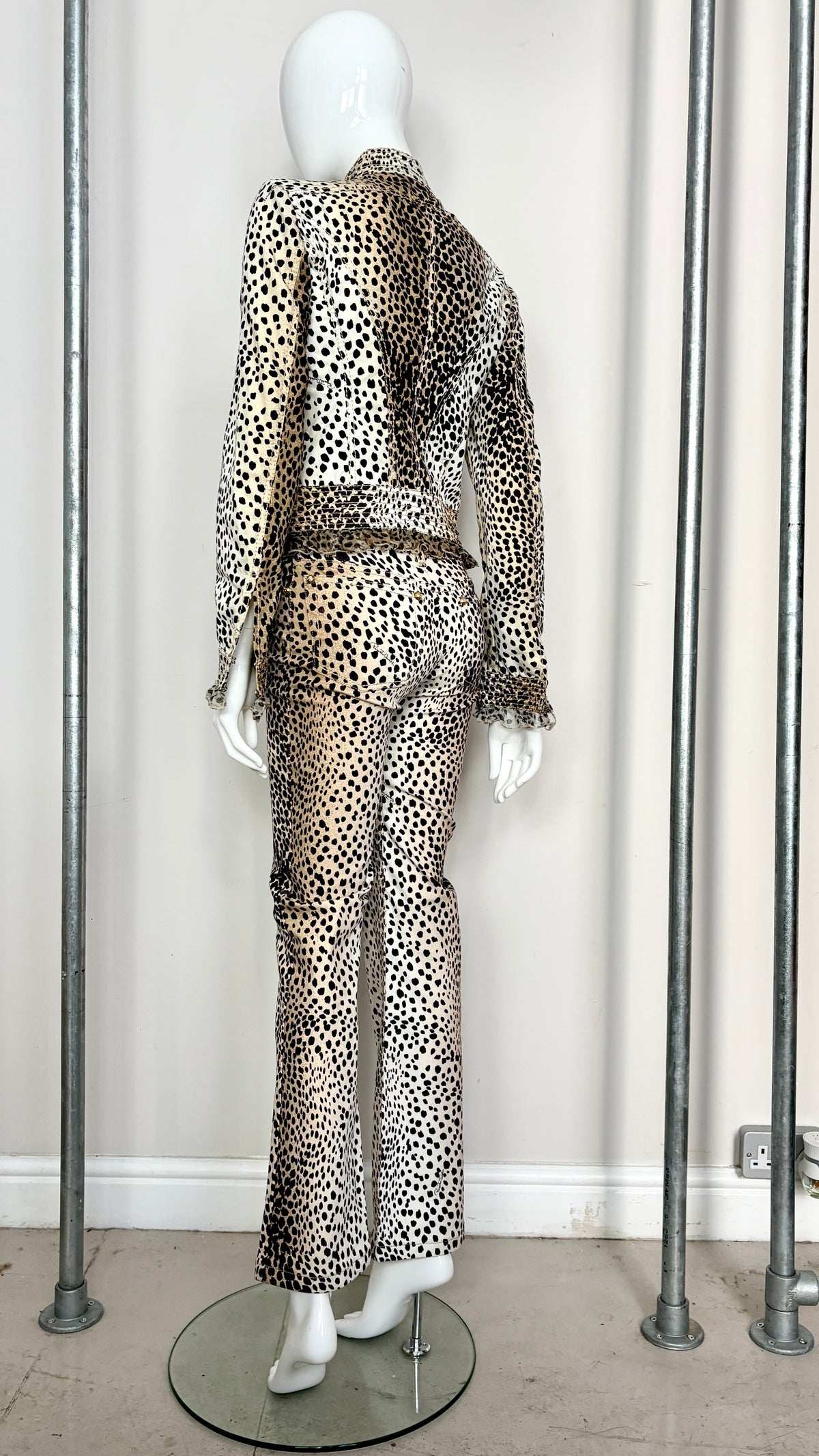 Roberto Cavalli leopard print ensemble