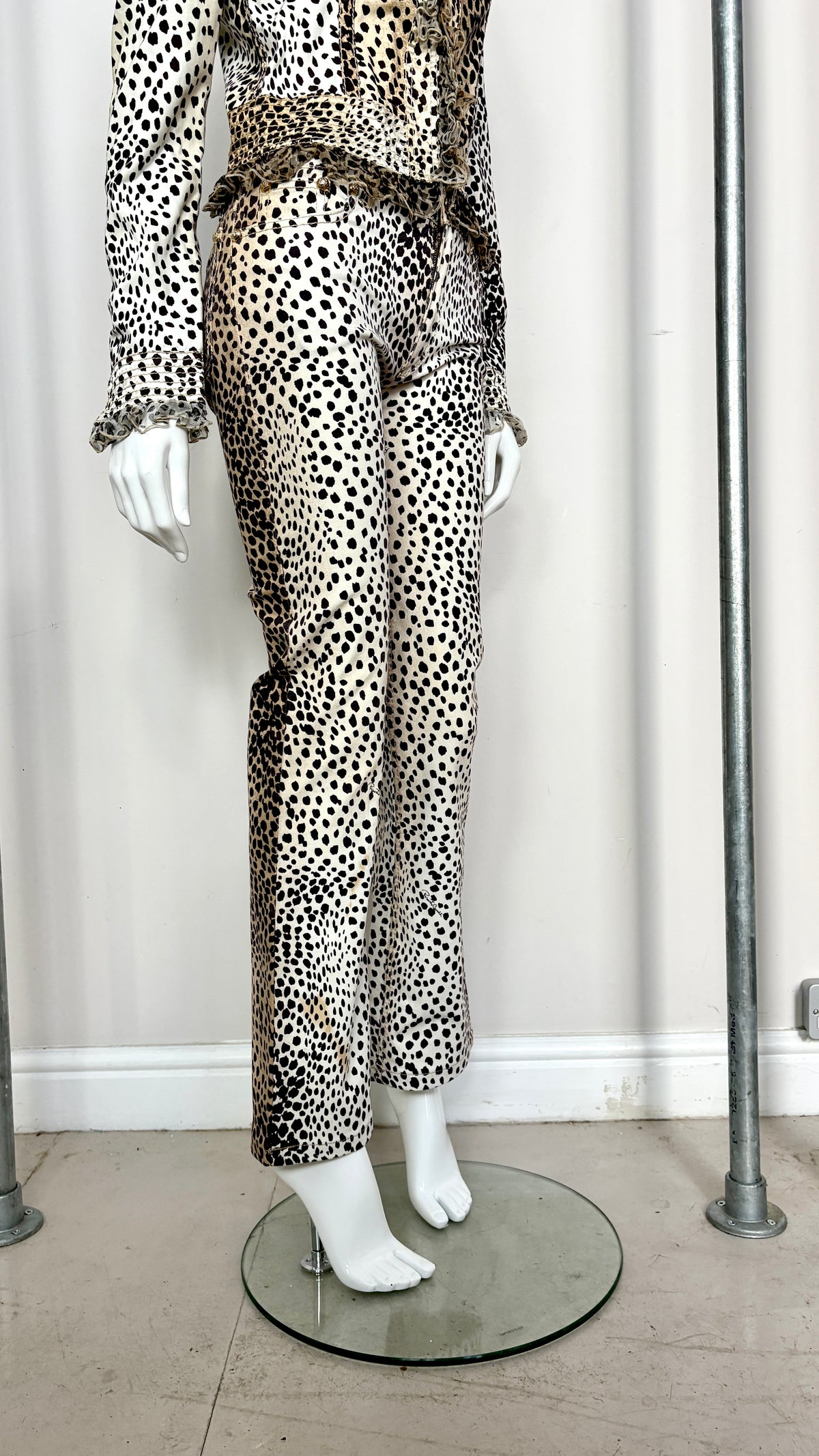 Roberto Cavalli leopard print ensemble