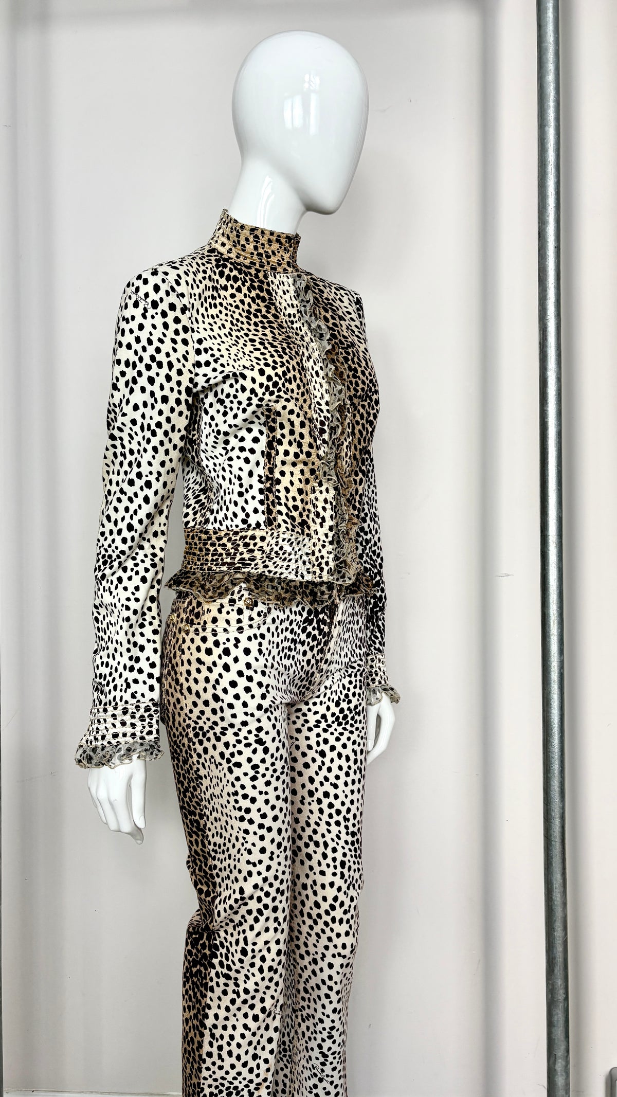 Roberto Cavalli leopard print ensemble