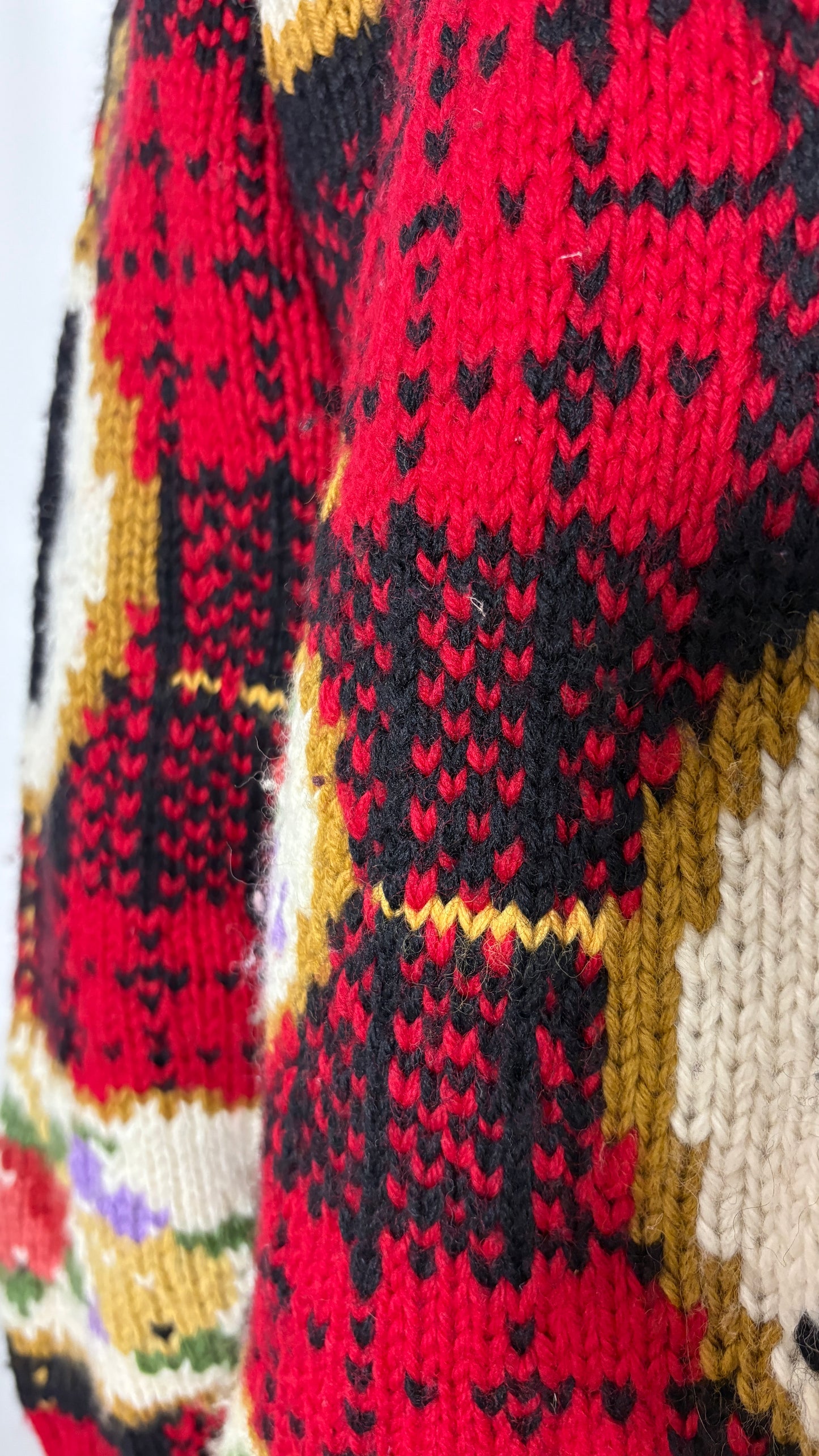 Joseph Tricot tartan cameo knit jumper
