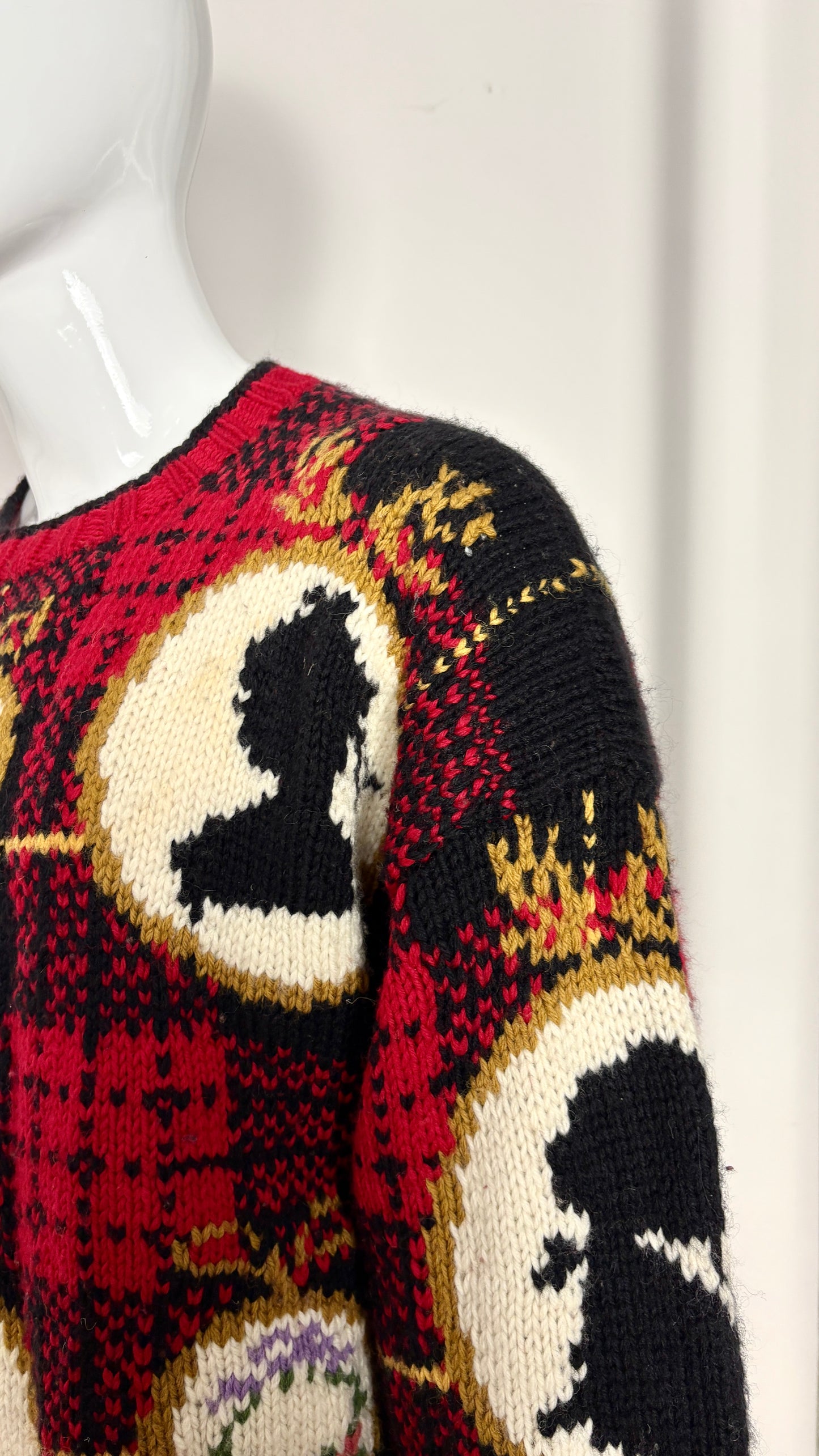 Joseph Tricot tartan cameo knit jumper