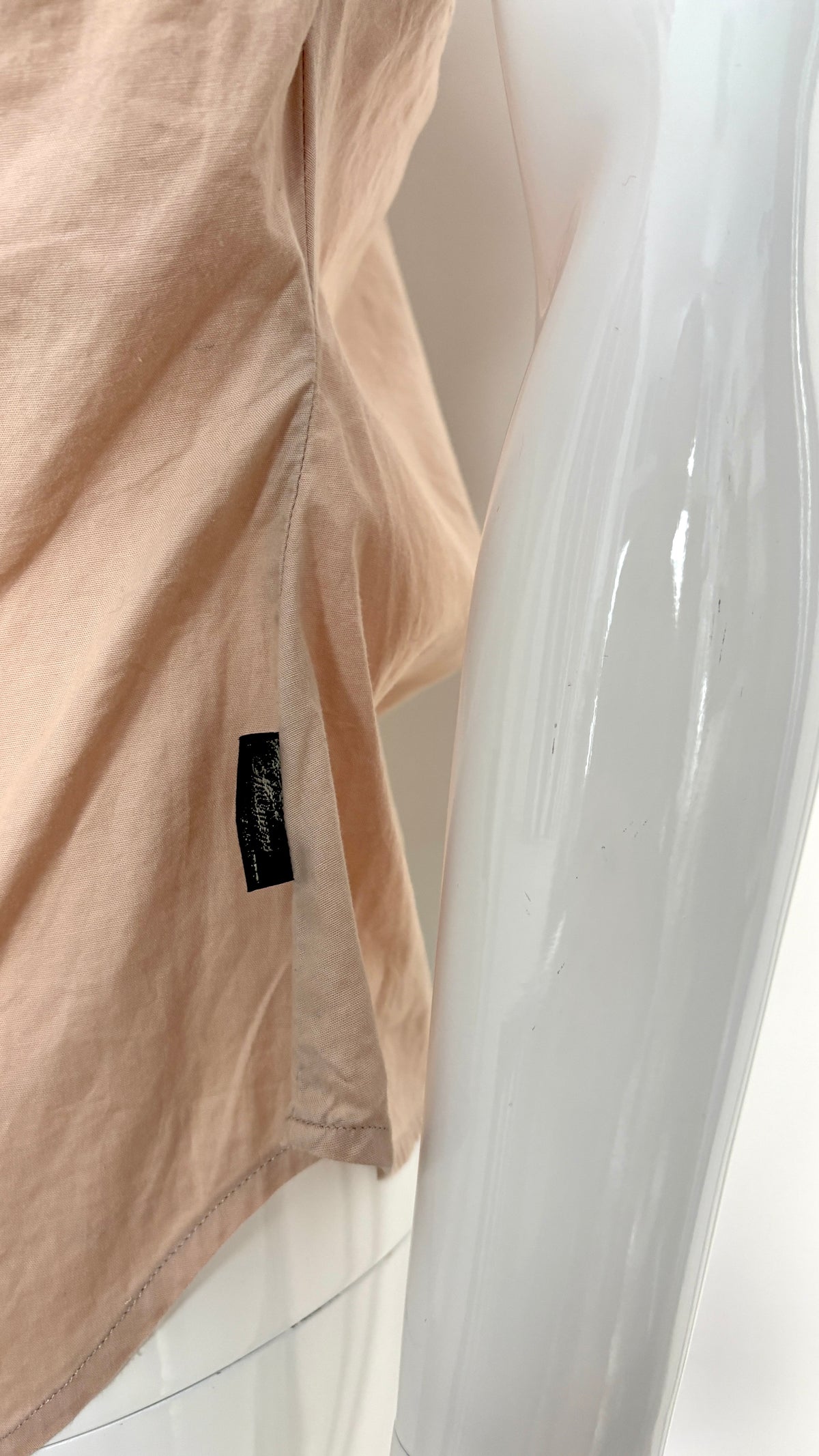 Alexander McQueen blush pink top with gathered bust