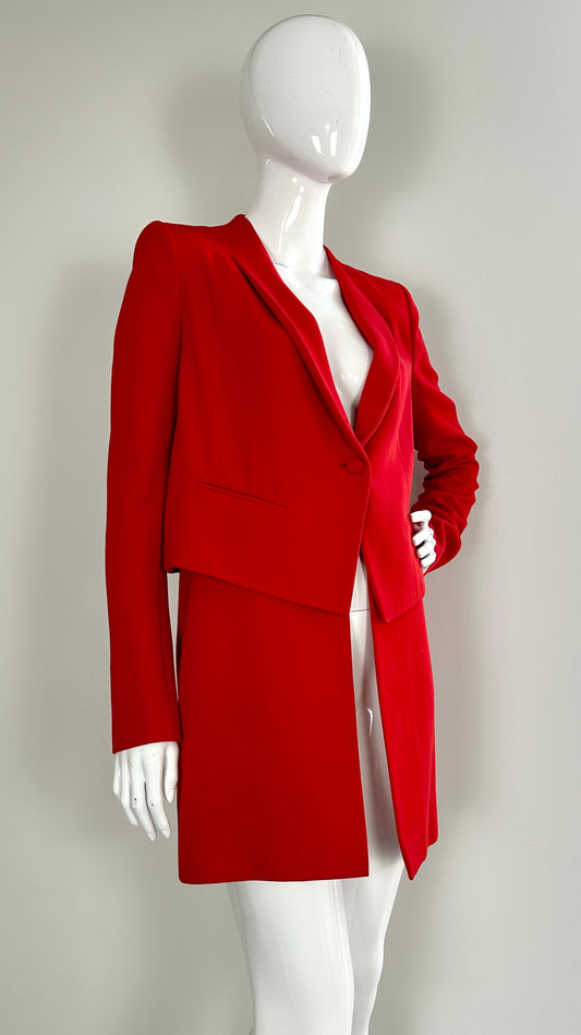 Givenchy red double layer jacket