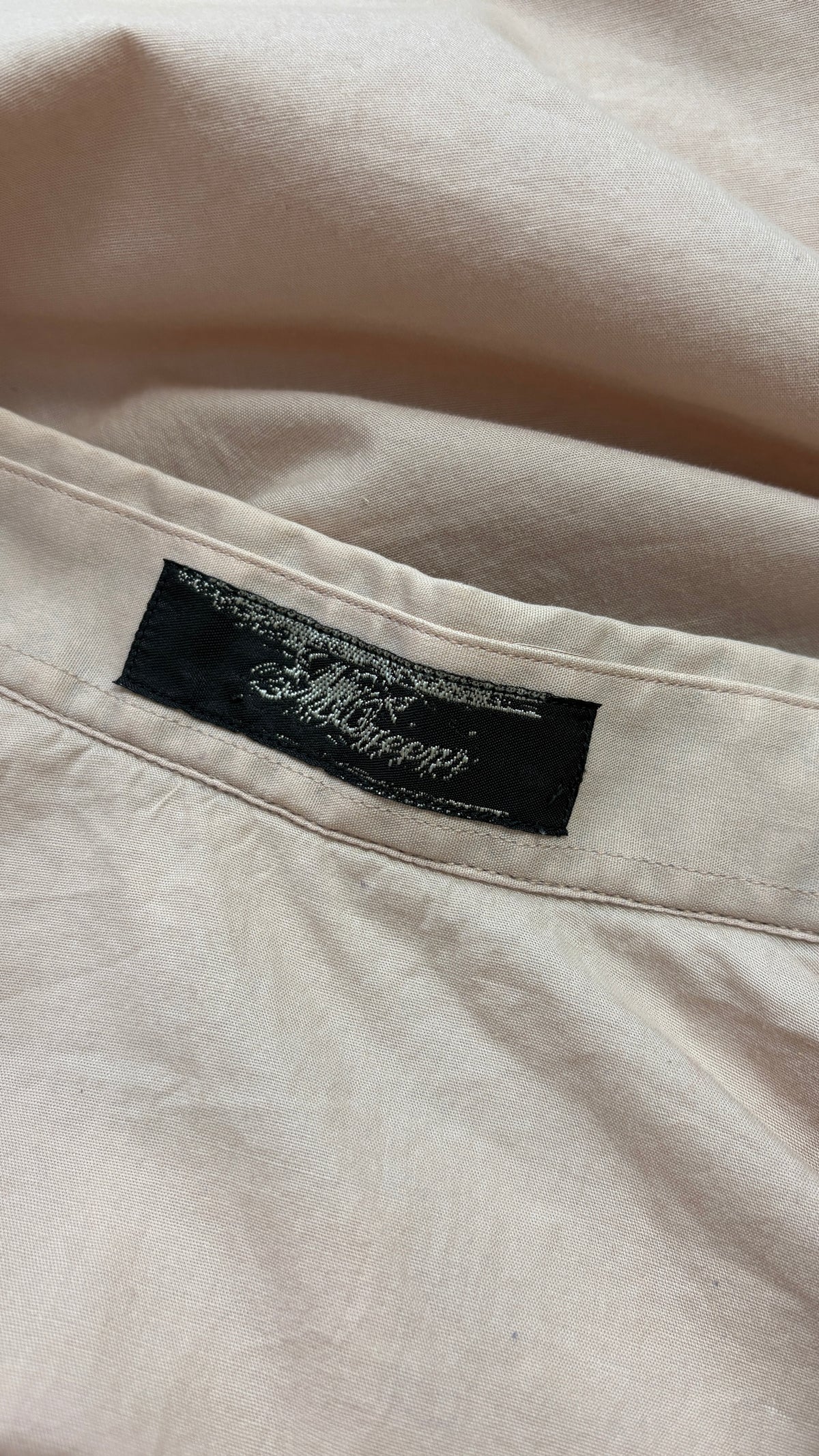 Alexander McQueen blush pink top with gathered bust