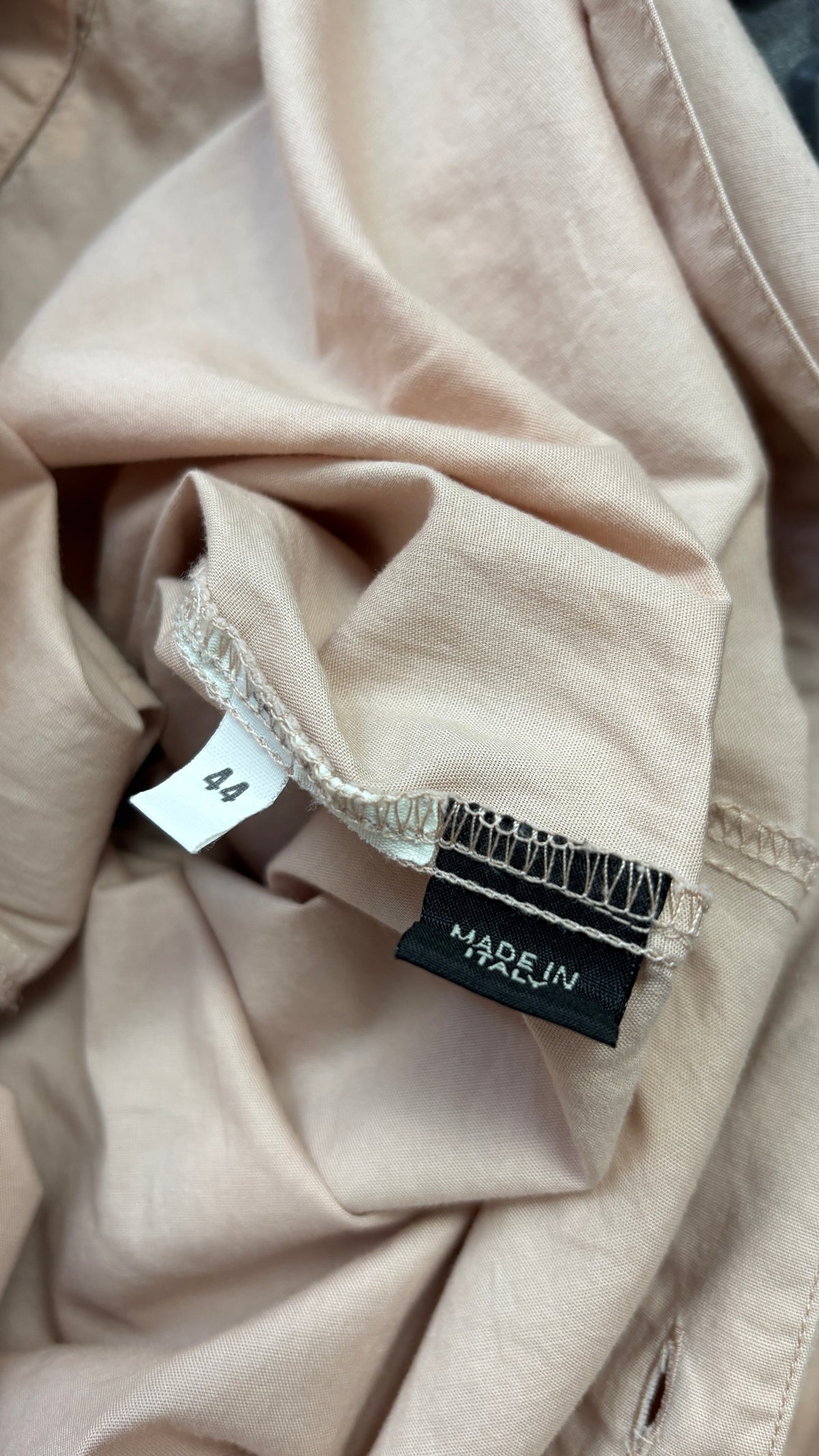 Alexander McQueen blush pink top with gathered bust