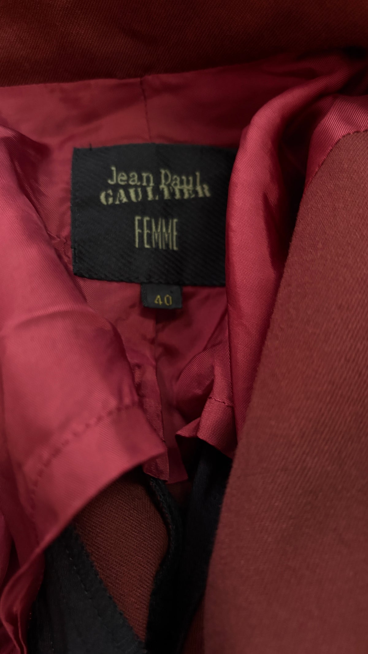 Jean Paul Gaultier A/W 1995 double breasted suit with stripe detail