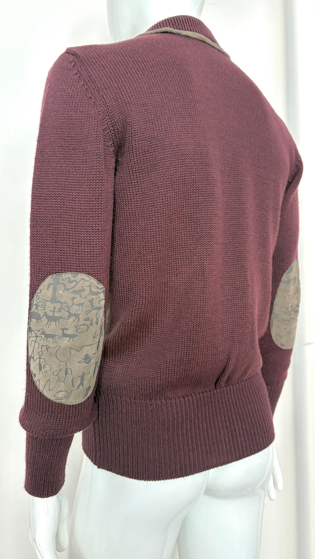 Vivienne Westwood Man A/W 2007 'Wake Up Cavegirl' print suede cave drawing bomber