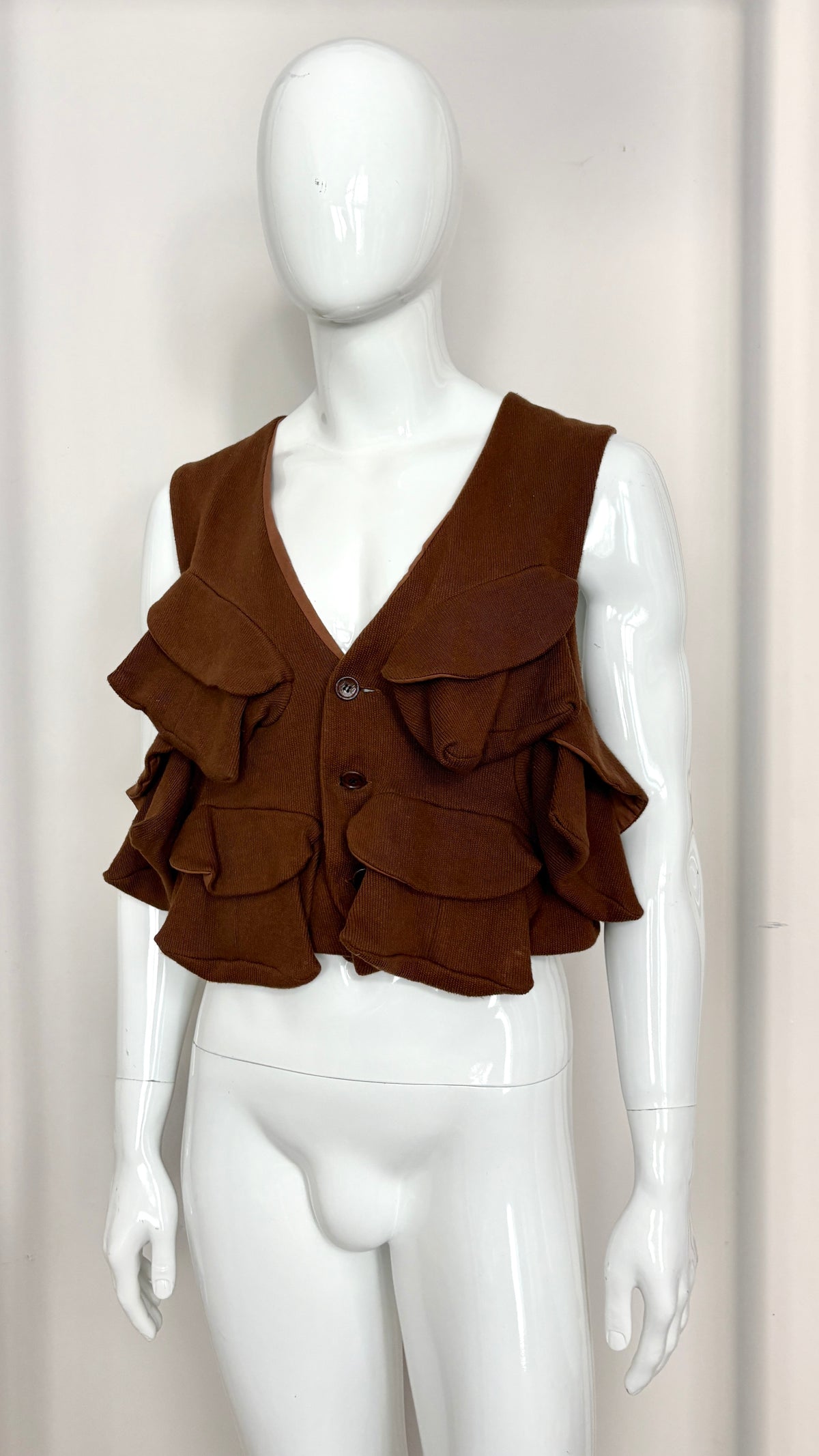 Christopher Nemeth multi pocket jersey fisherman vest