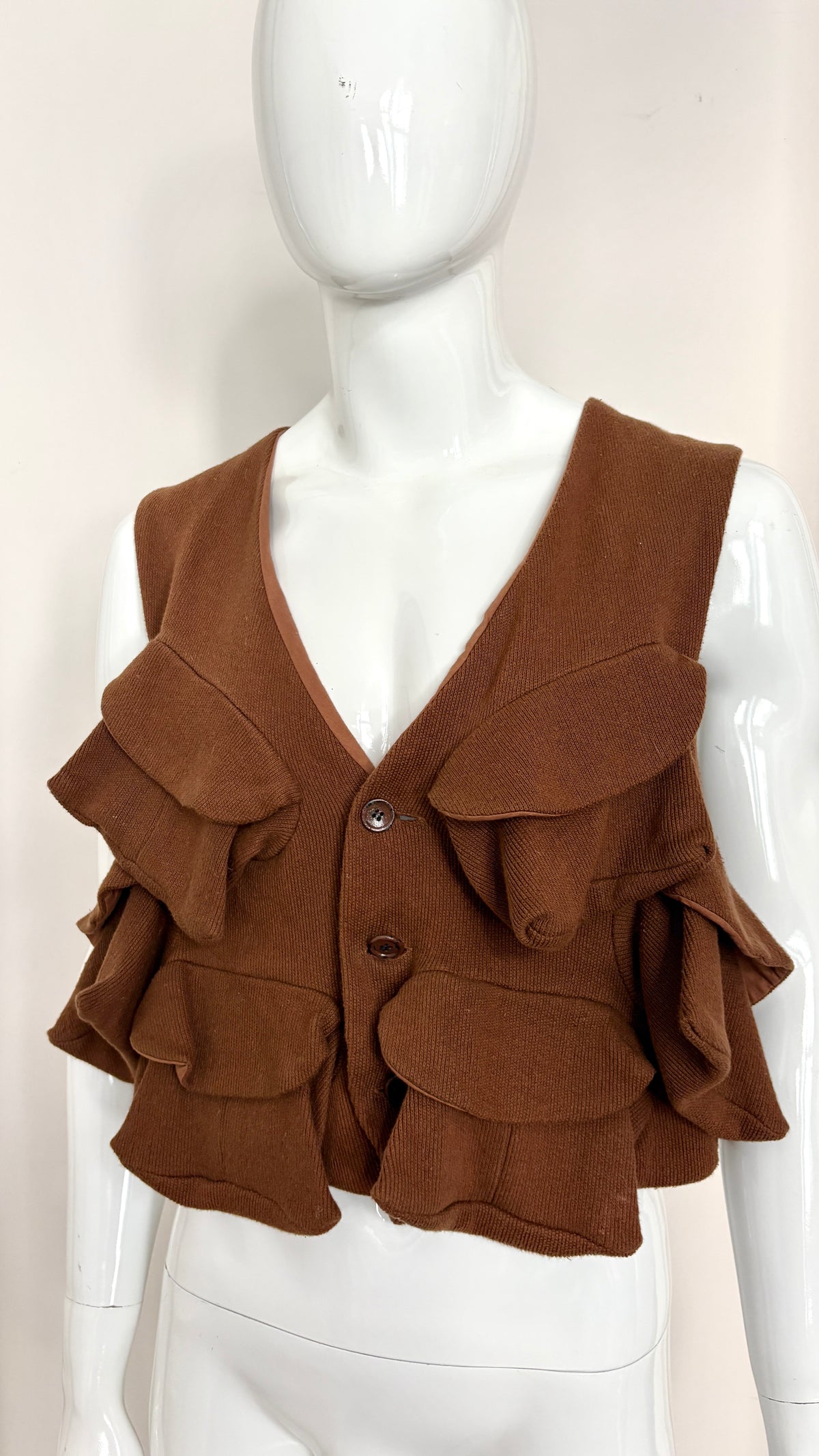 Christopher Nemeth multi pocket jersey fisherman vest