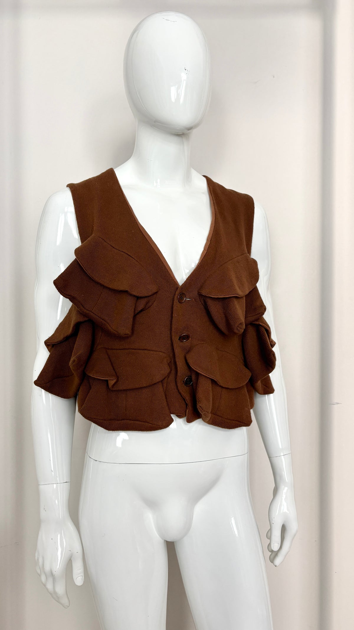 Christopher Nemeth multi pocket jersey fisherman vest
