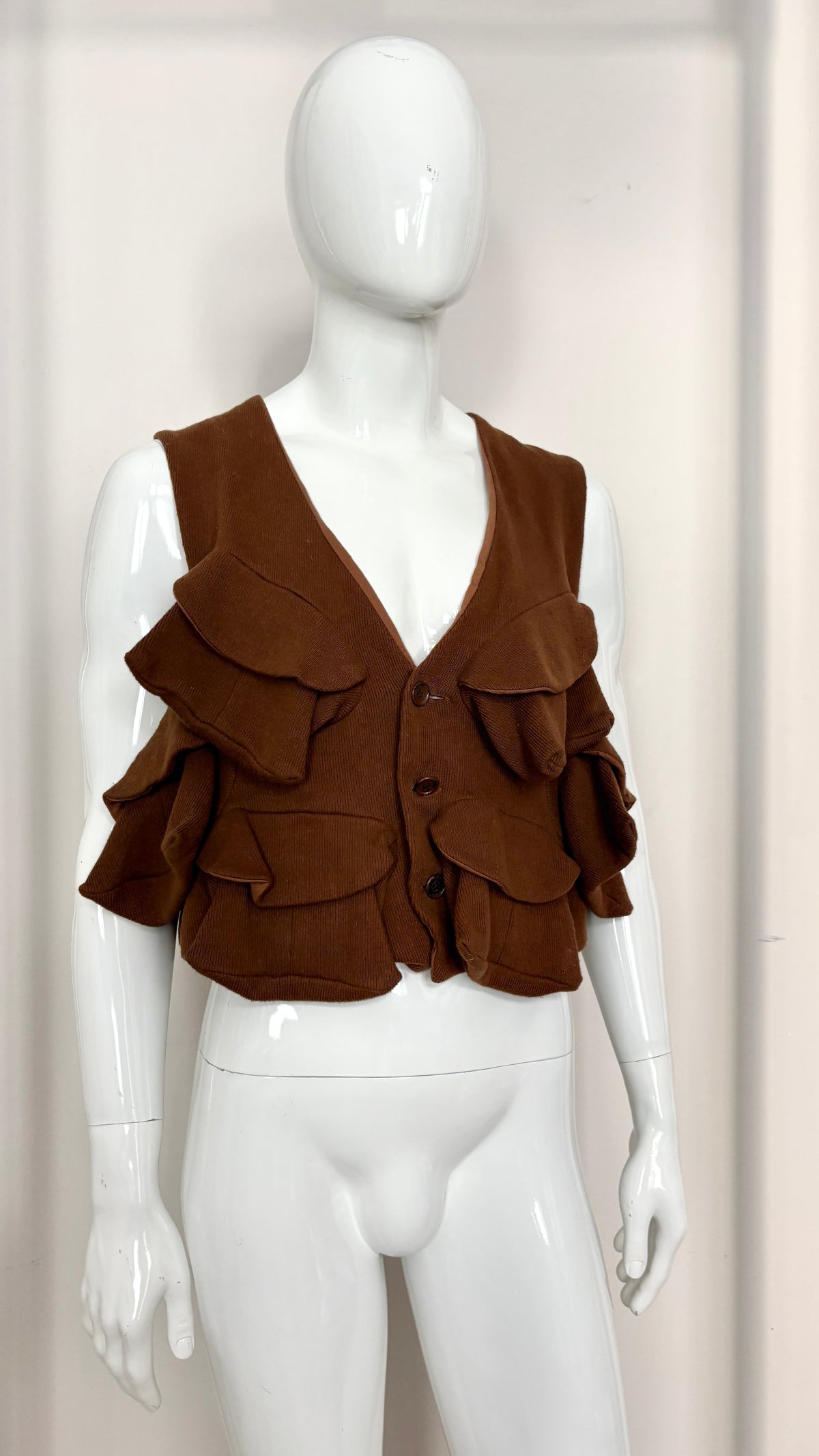 Christopher Nemeth multi pocket jersey fisherman vest