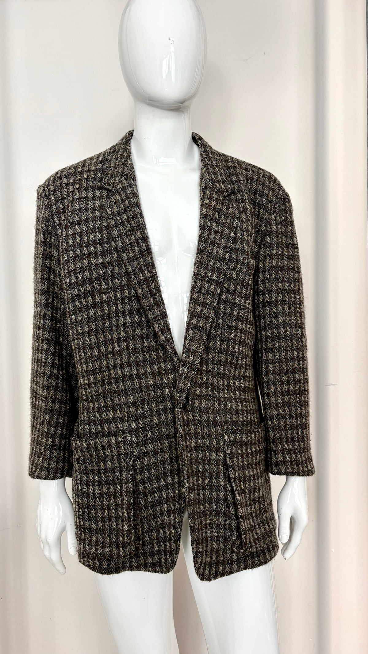 Issey Miyake textural woven suit jacket