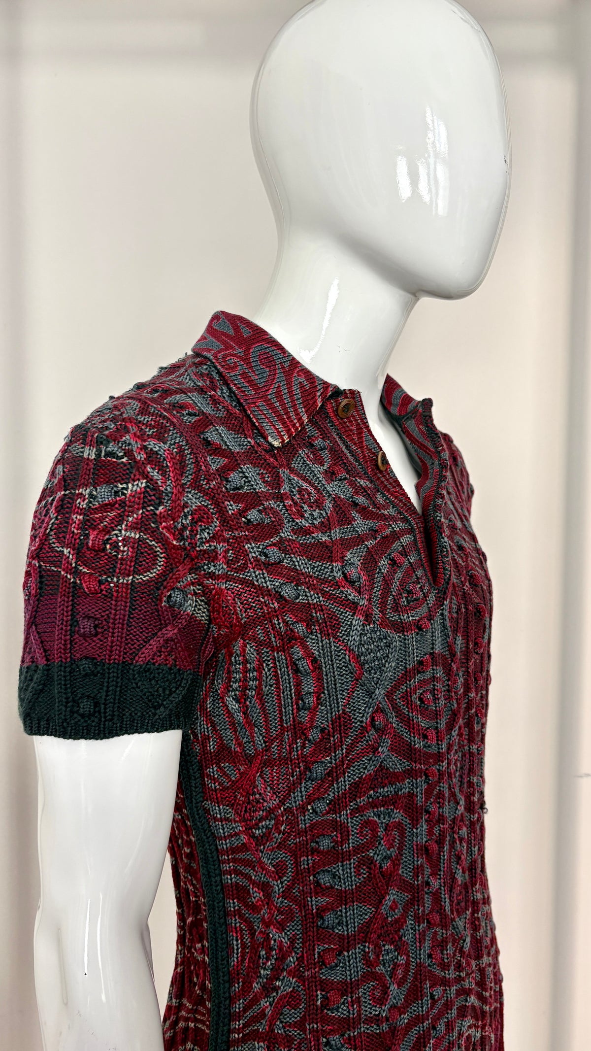 Jean Paul Gaultier paisley printed knit top