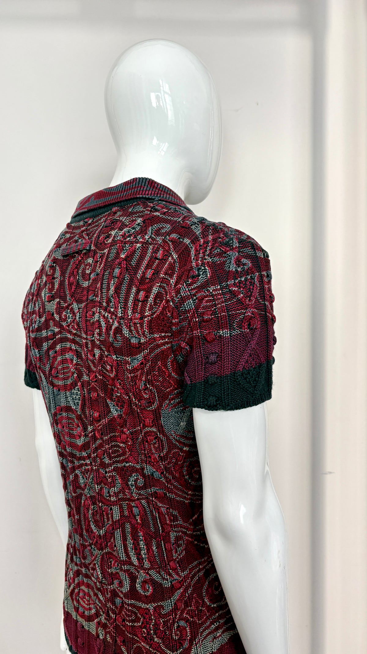 Jean Paul Gaultier paisley printed knit top