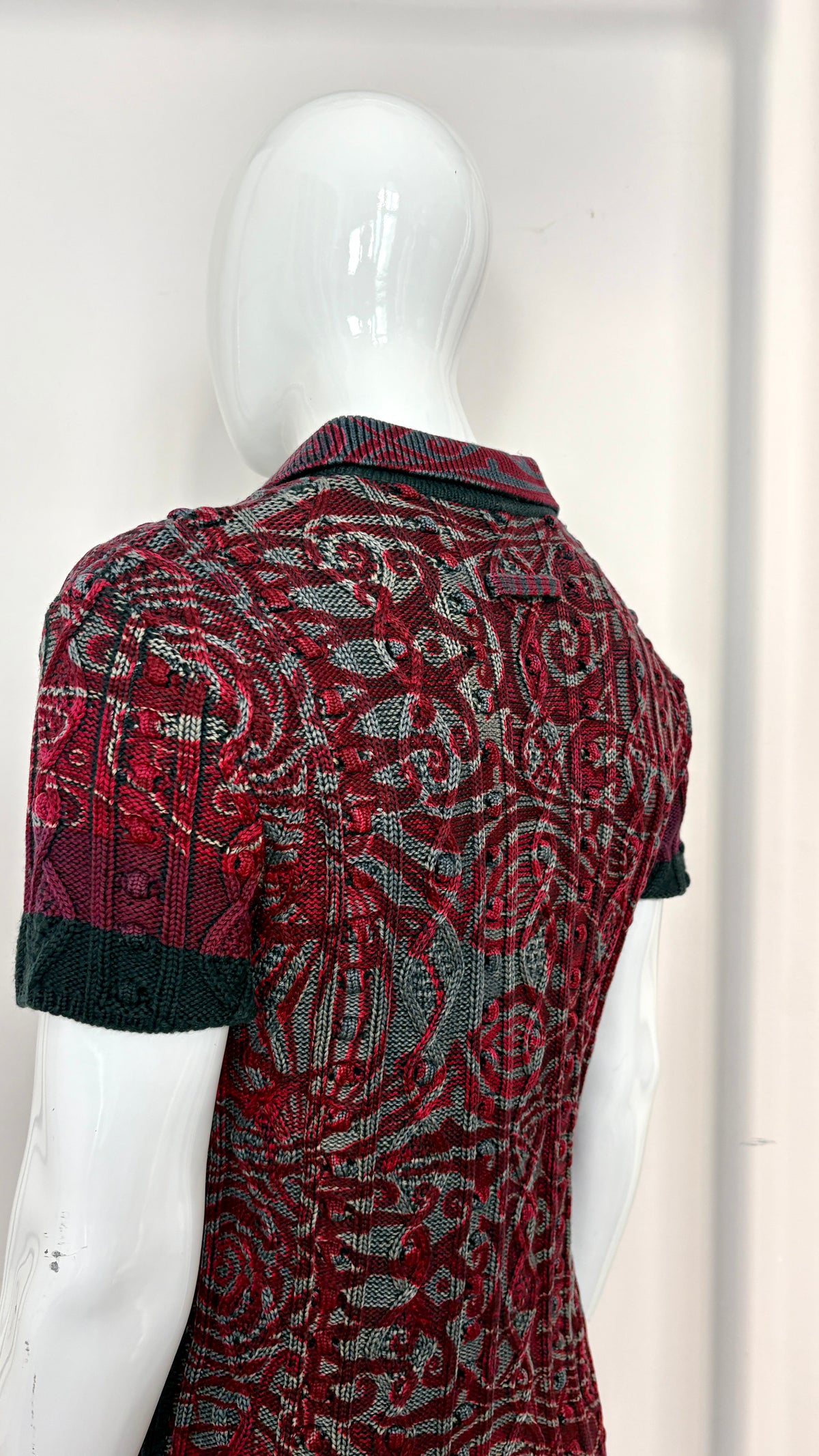 Jean Paul Gaultier paisley printed knit top