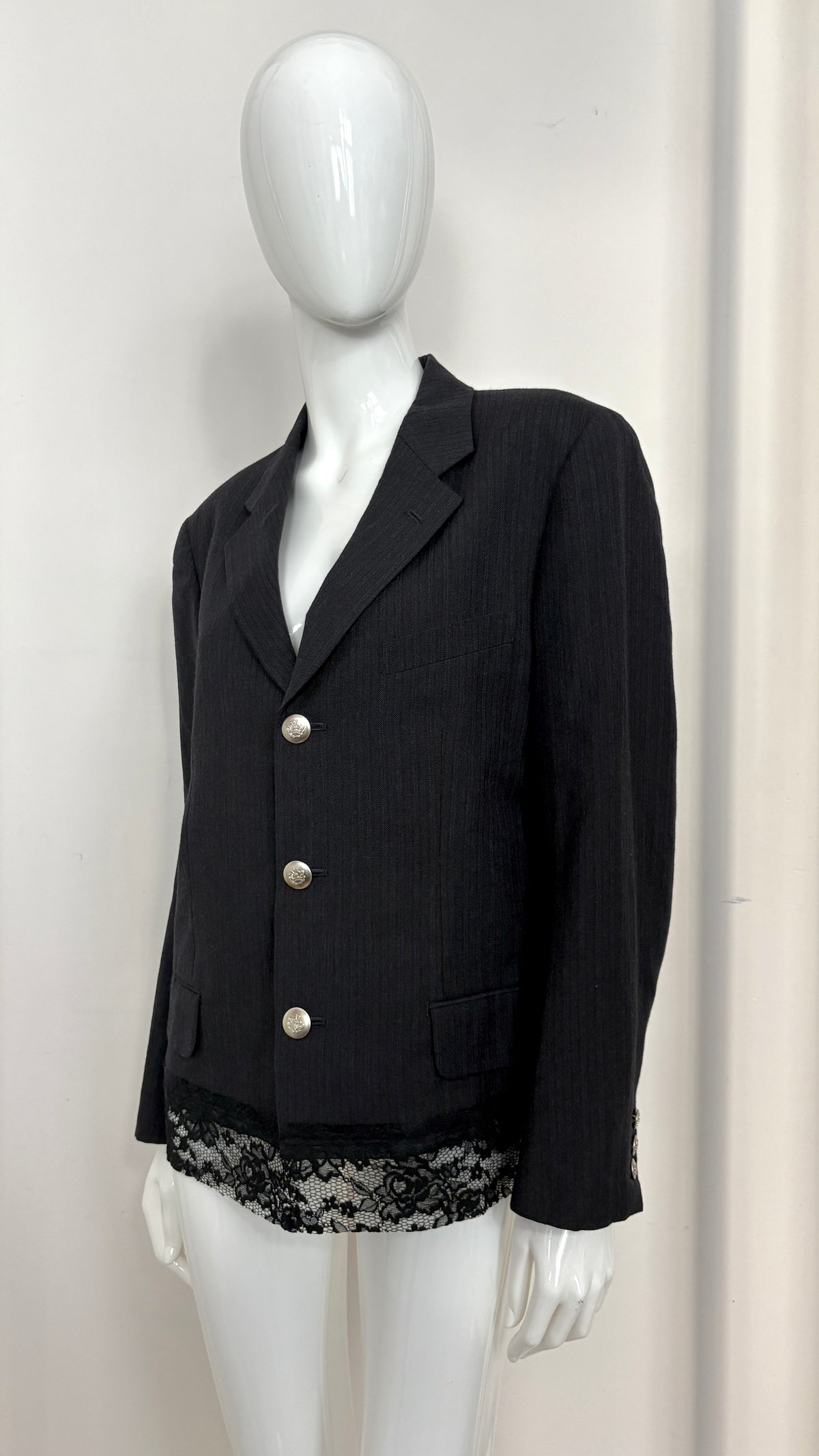 Comme des Garcons 1993 lace trim jacket