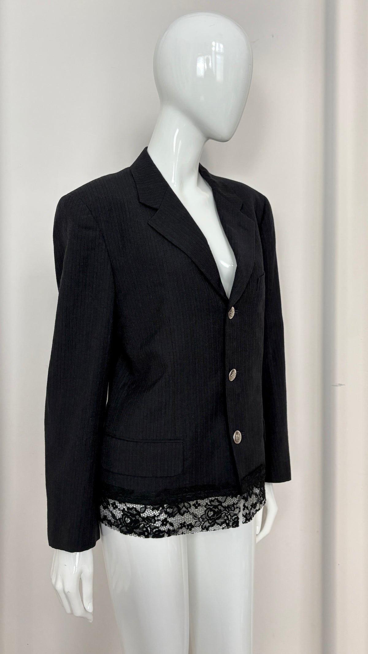 Comme des Garcons 1993 lace trim jacket