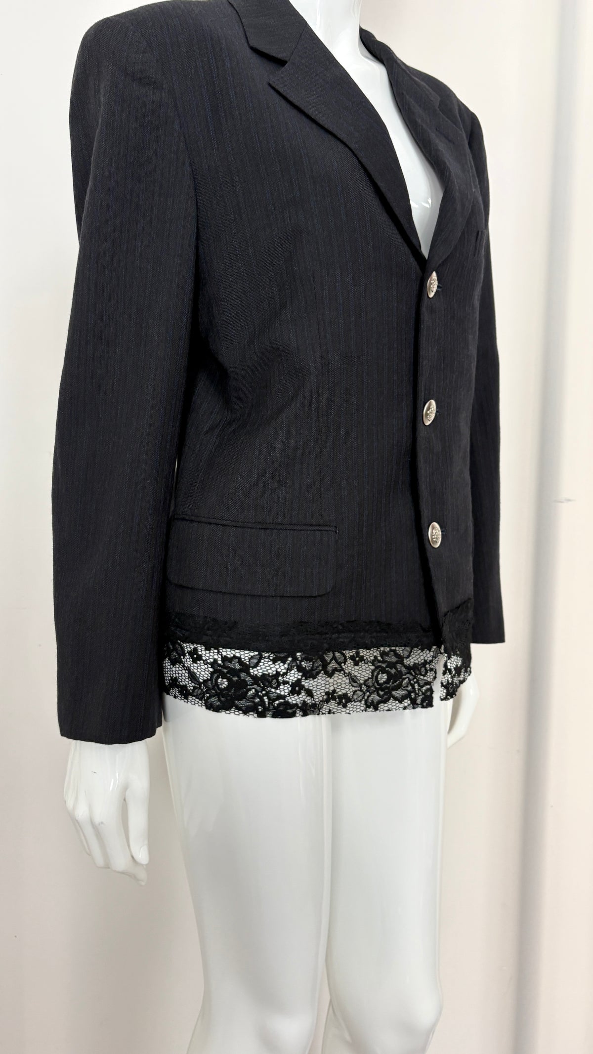 Comme des Garcons 1993 lace trim jacket