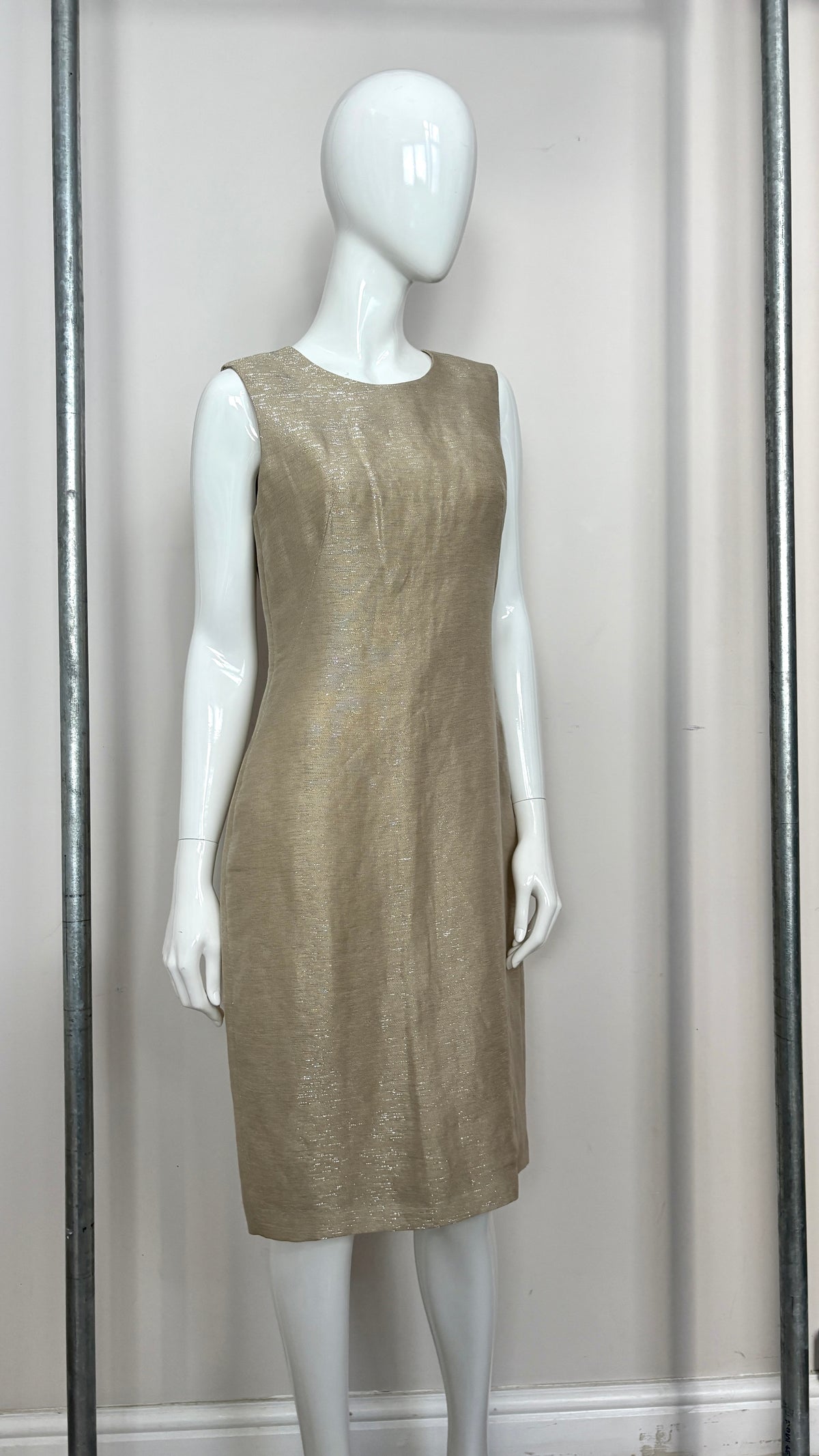 Alexander McQueen gold weave dress
