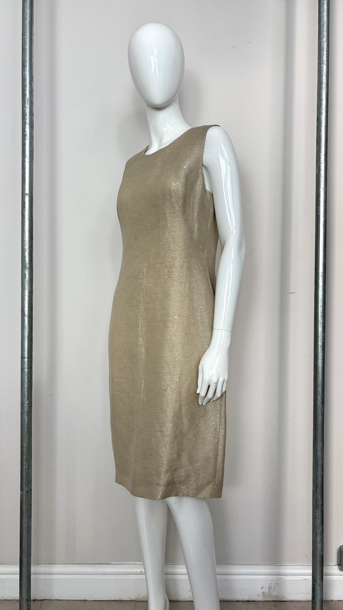 Alexander McQueen gold weave dress