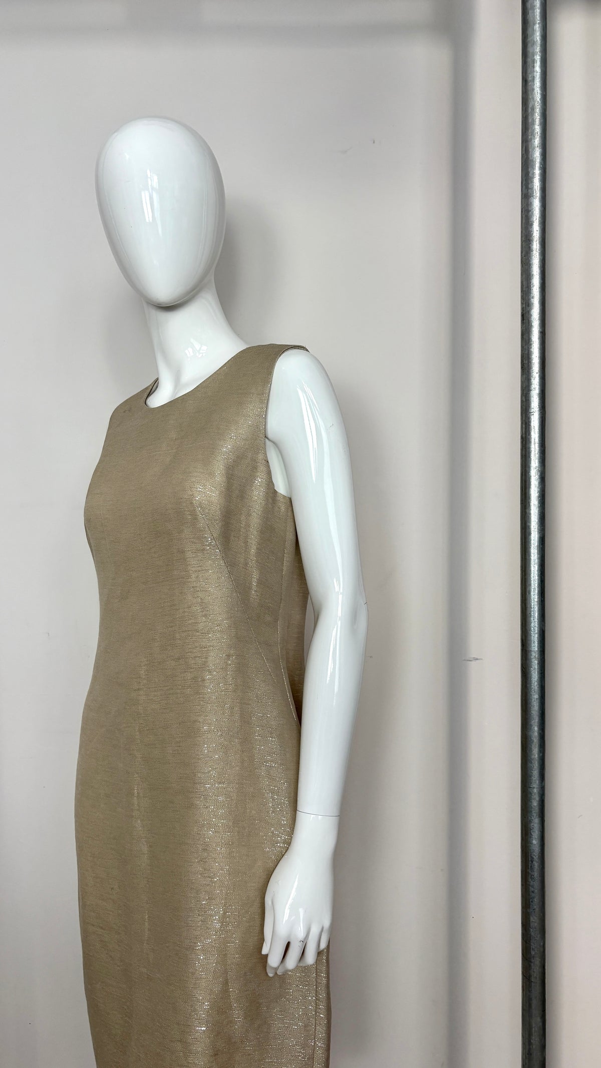 Alexander McQueen gold weave dress