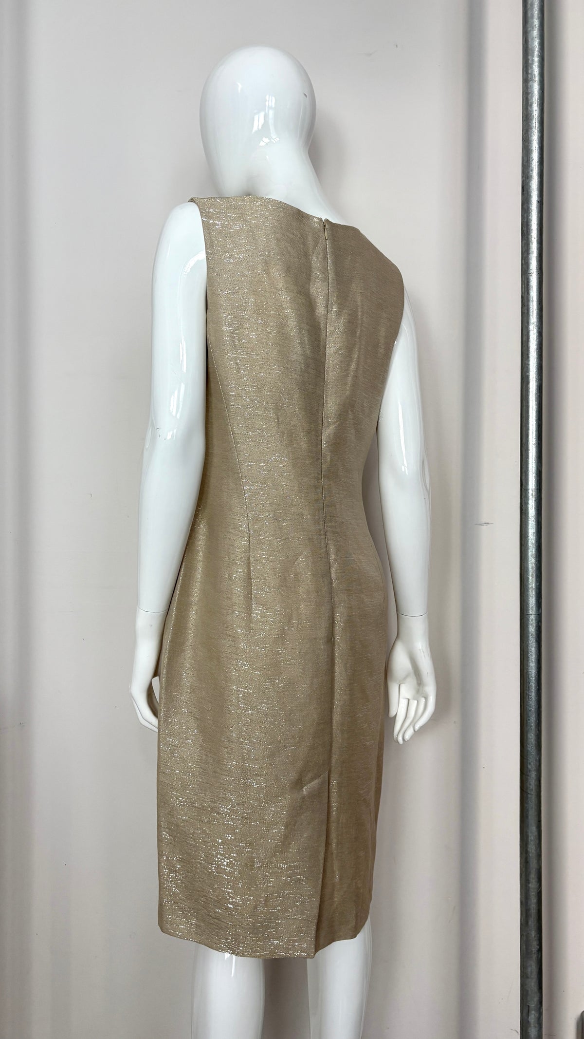 Alexander McQueen gold weave dress