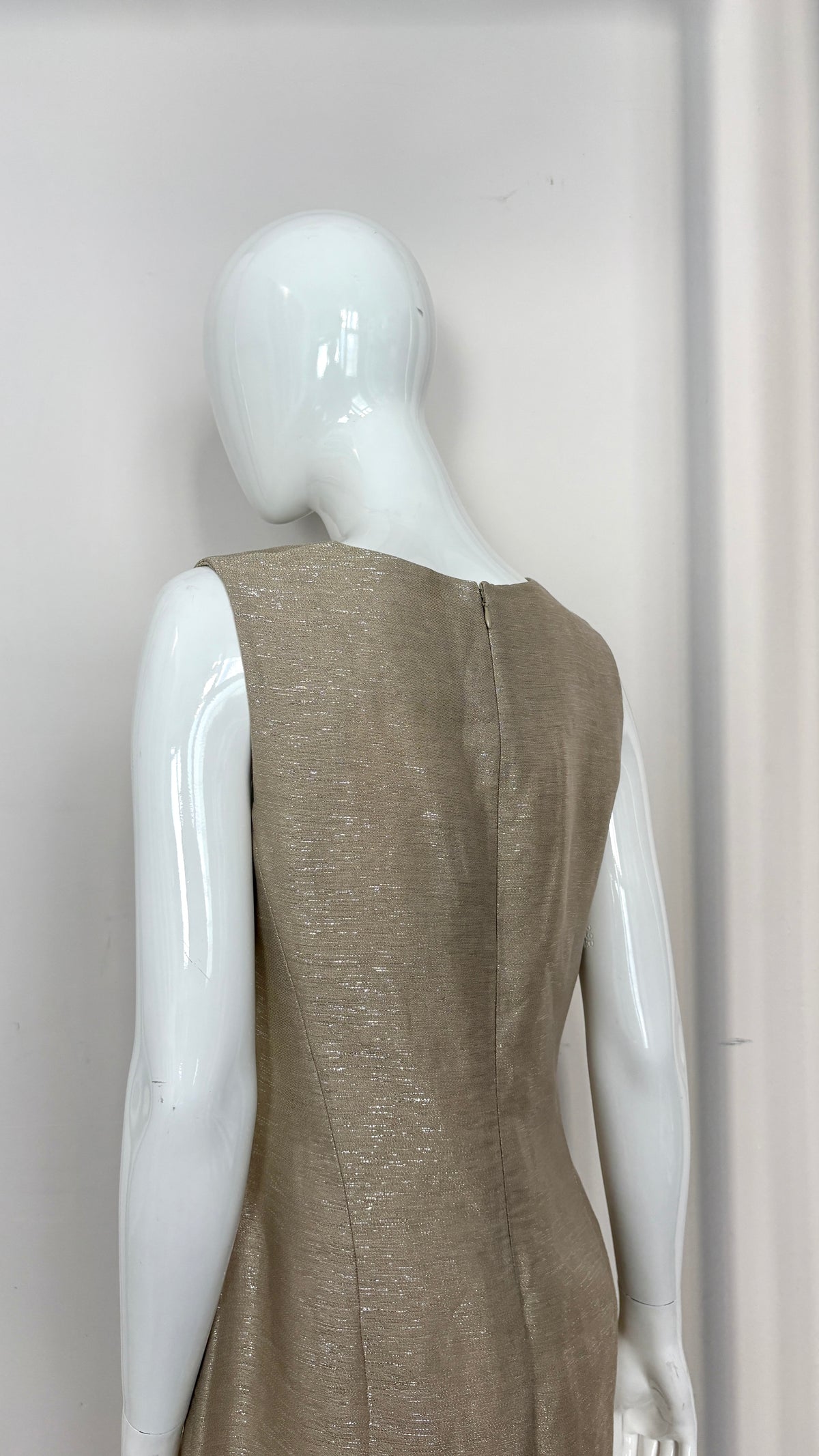 Alexander McQueen gold weave dress