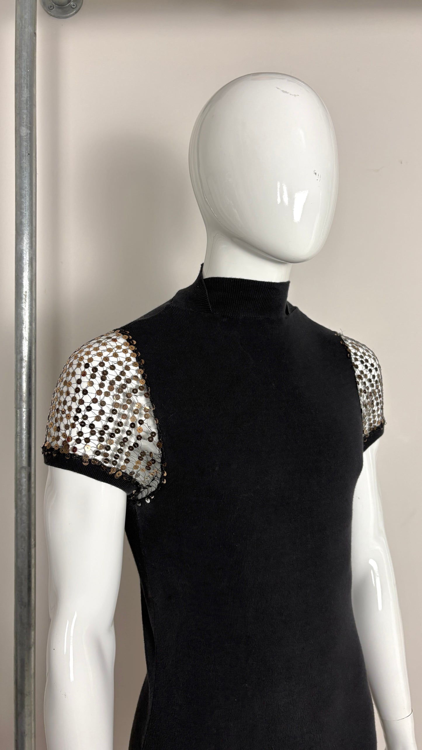 Jean Paul Gaultier sequin sleeve top