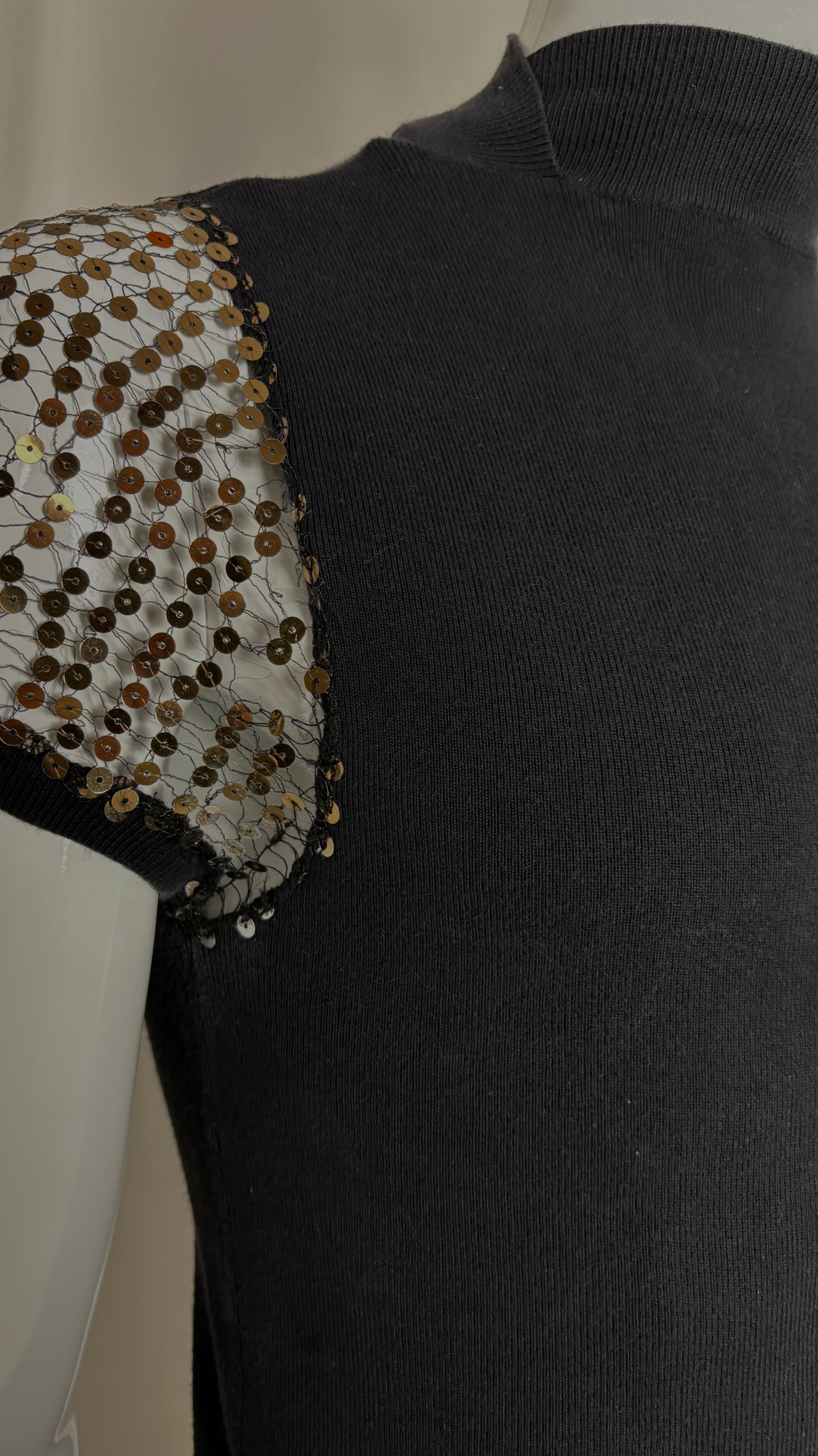 Jean Paul Gaultier sequin sleeve top