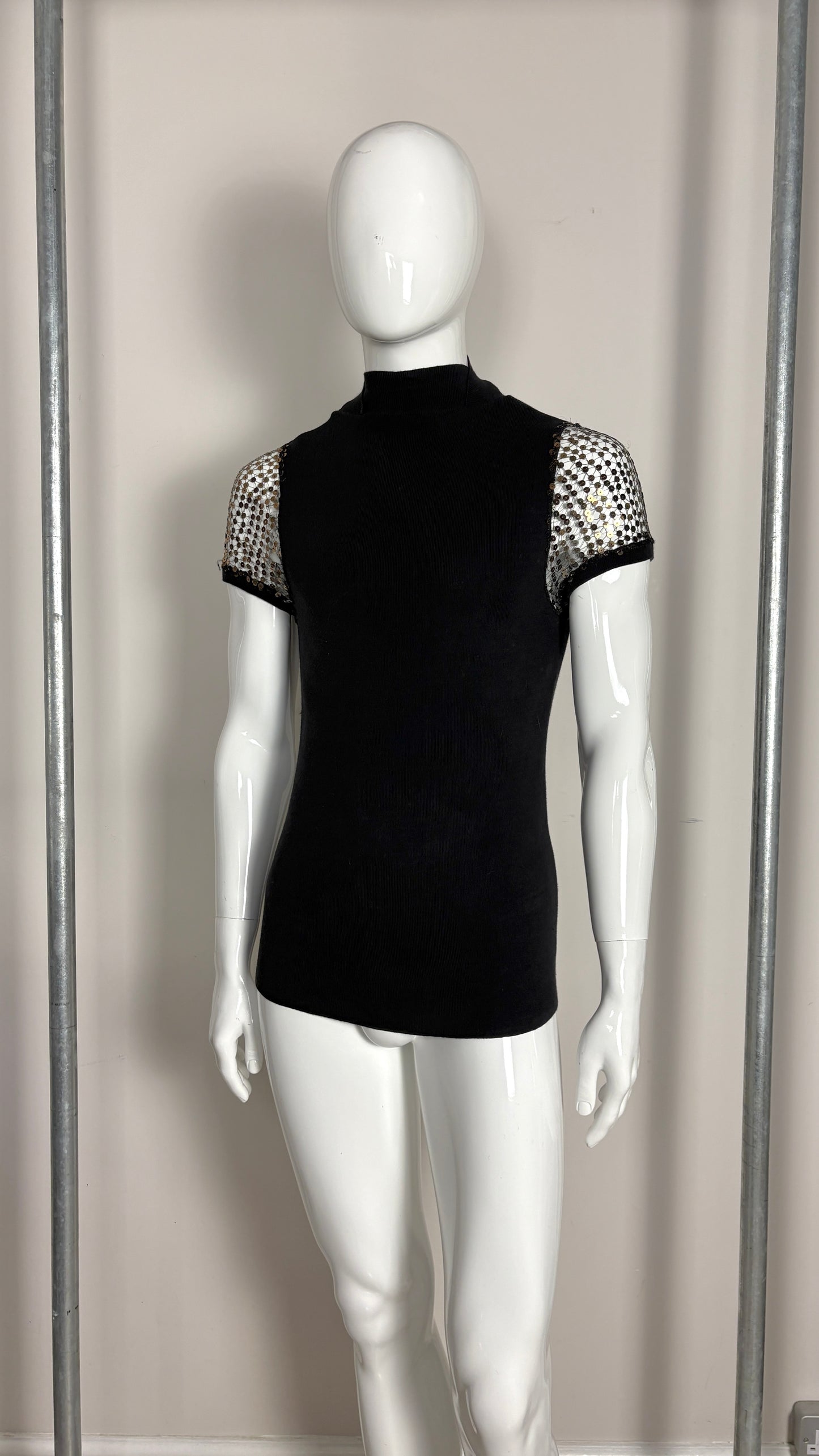 Jean Paul Gaultier sequin sleeve top