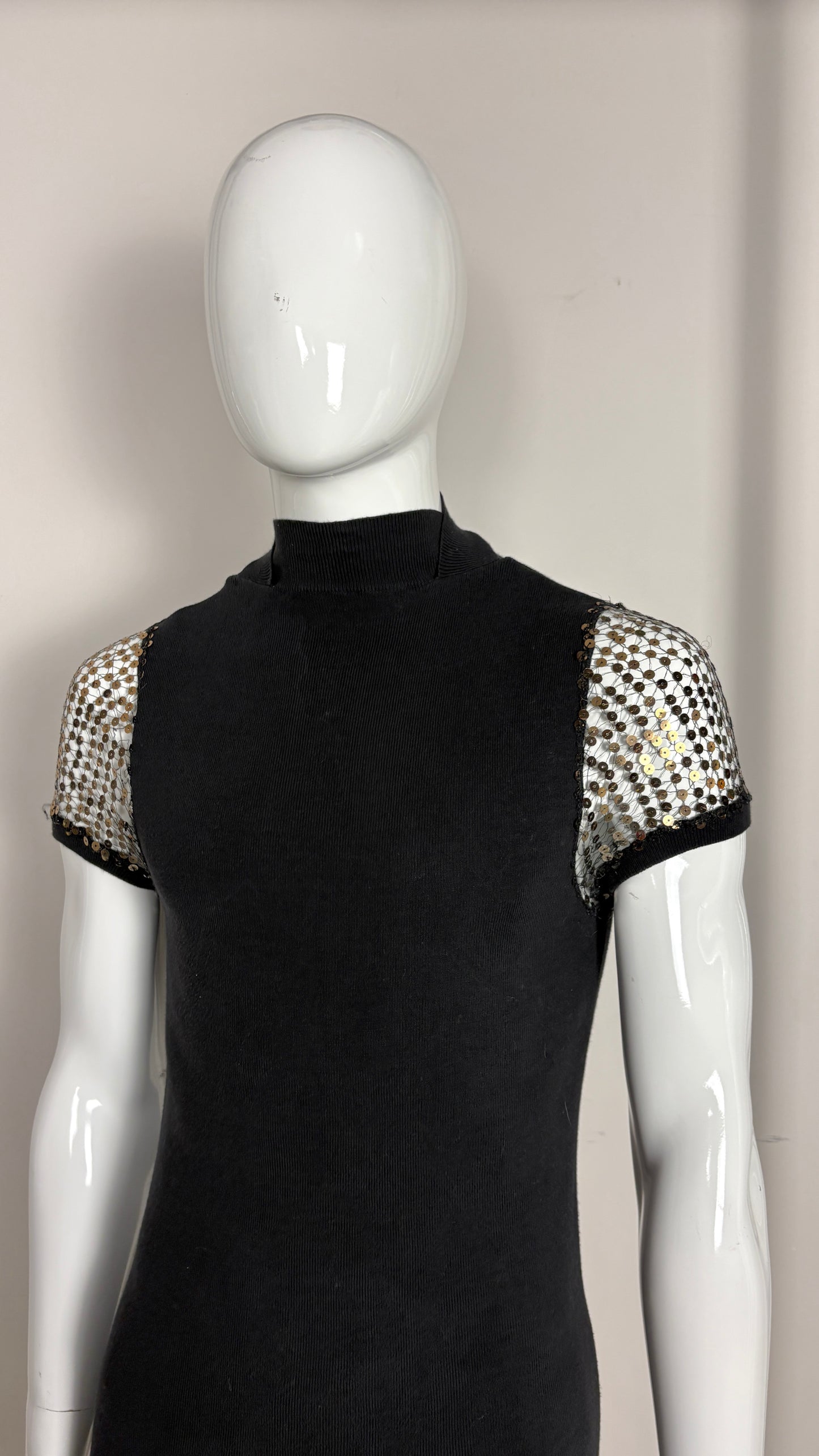 Jean Paul Gaultier sequin sleeve top