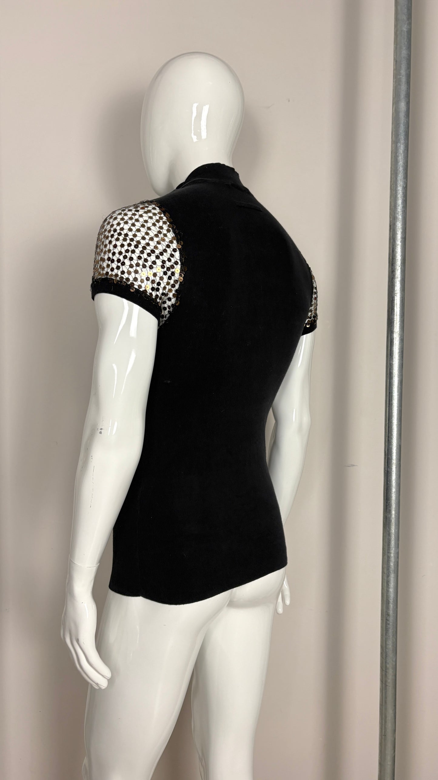 Jean Paul Gaultier sequin sleeve top